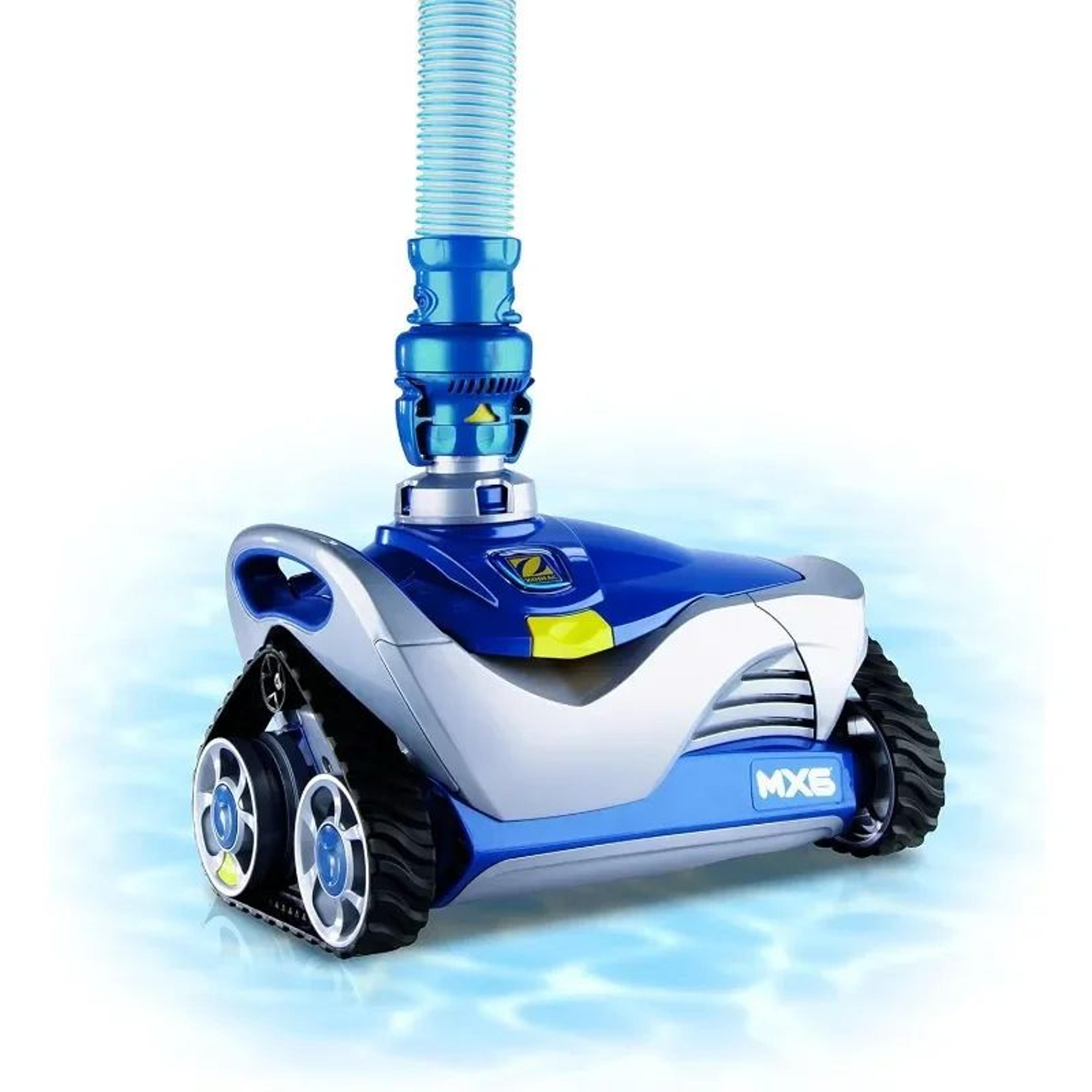 automatic in ground pool cleaner, powerful cyclonic suction for concrete, vinyl, fiberglass & tile pools