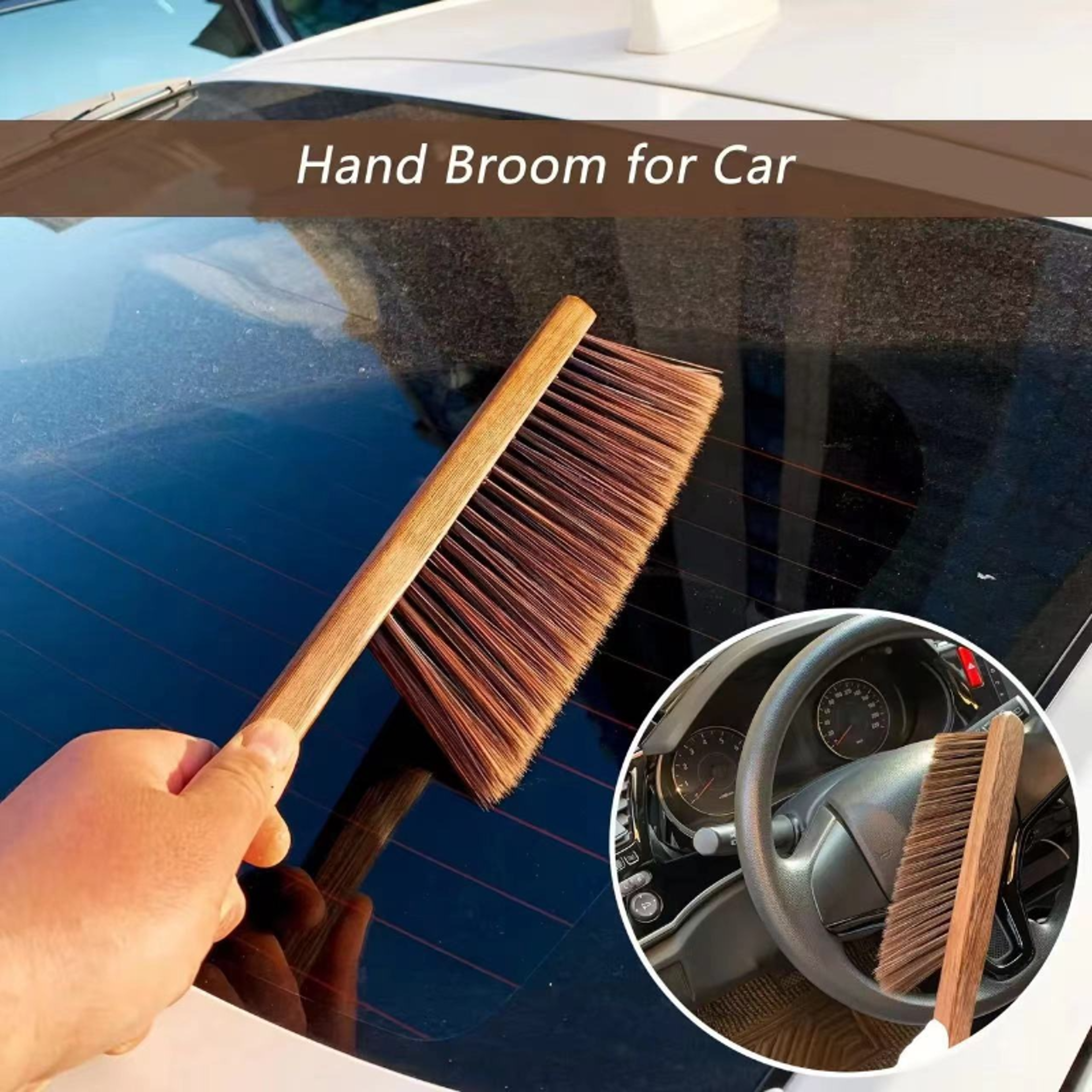 Natural Coffee Brush Wooden Espresso Cleaning Brush With AntiStatic Soft Bristles 2