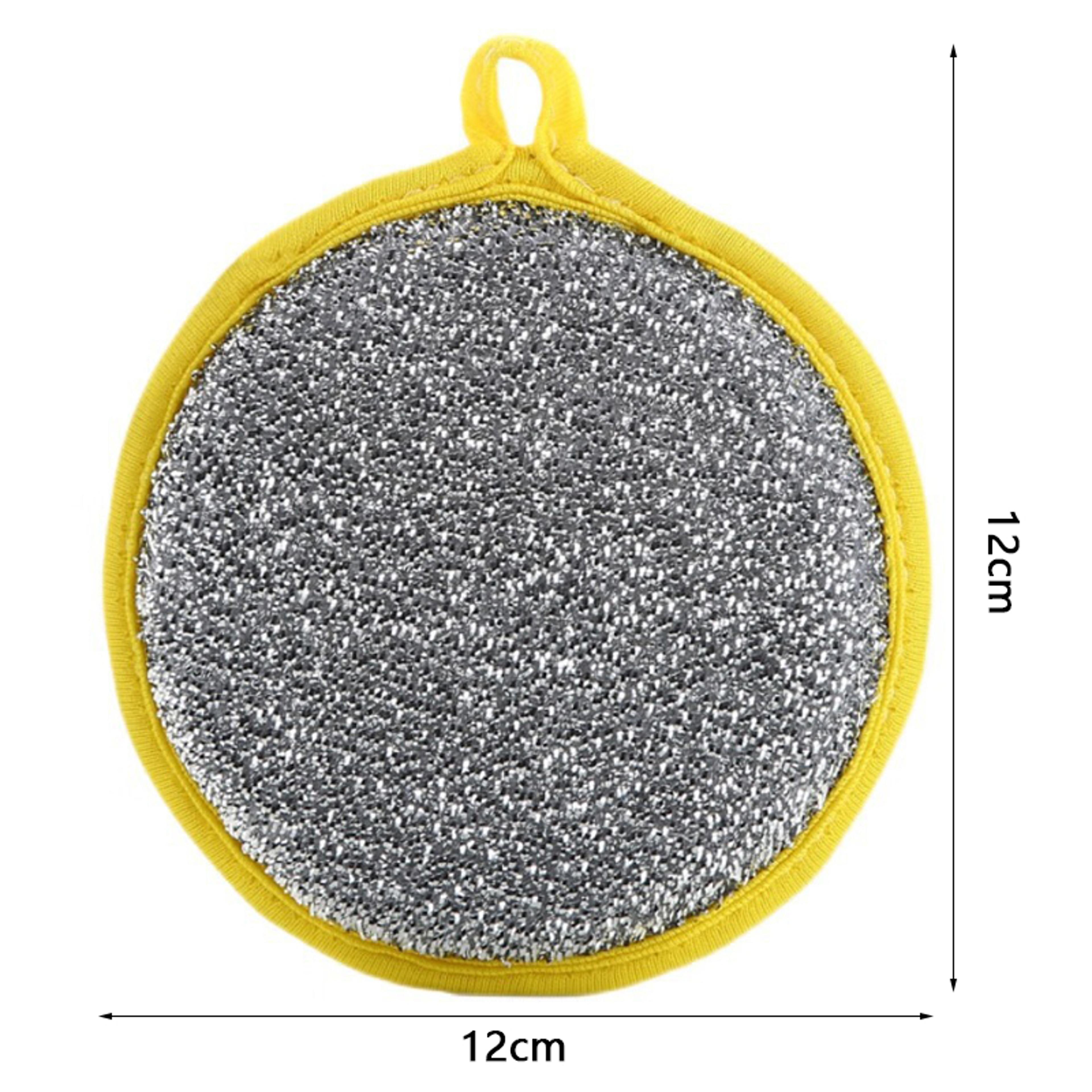 Reusable Dishwashing Sponge Double Sided Non Scratch Kitchen Cleaning Scrubber 1