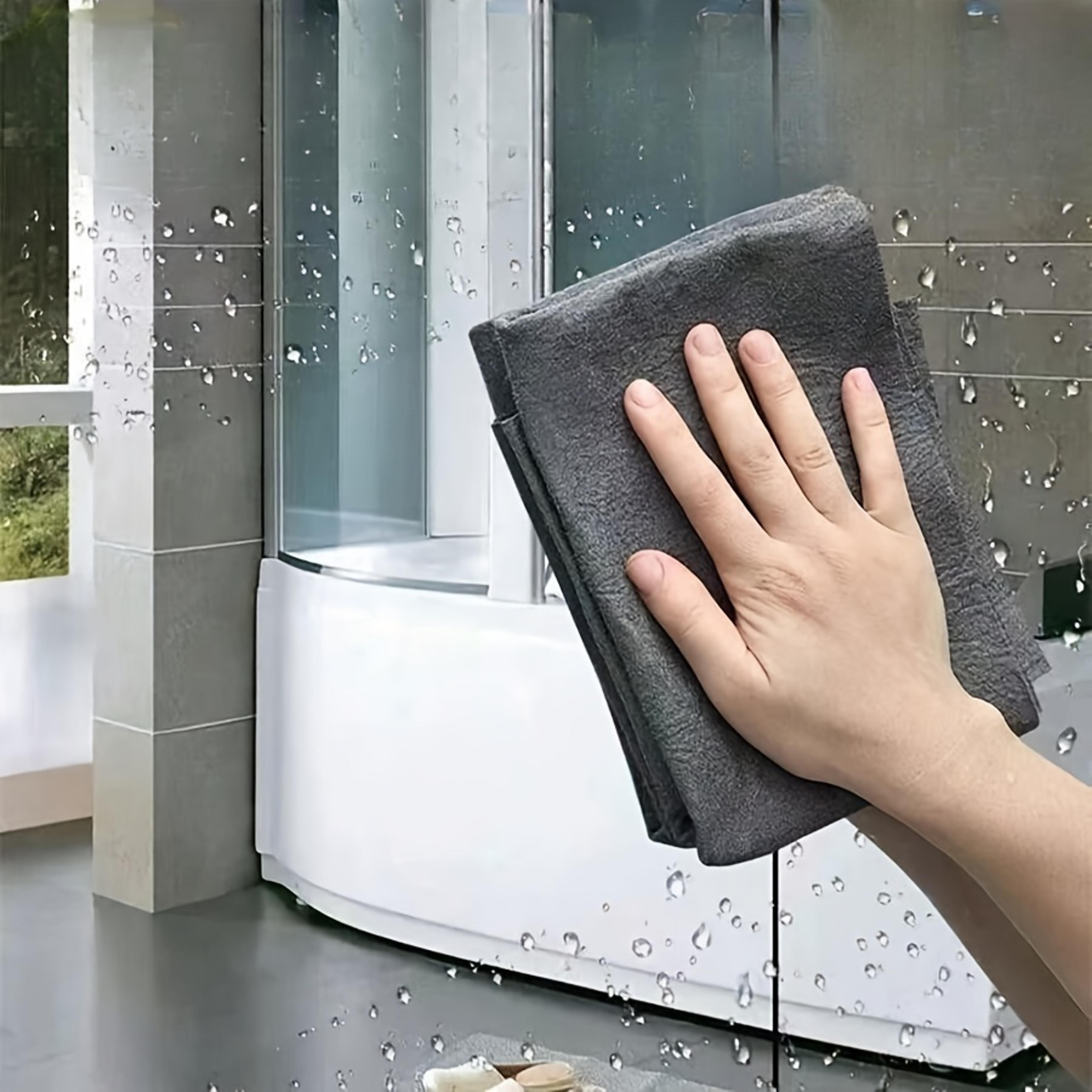 crystalclear magic cleaning cloths pack streak free glass cloth for mirrors, windows & glassware