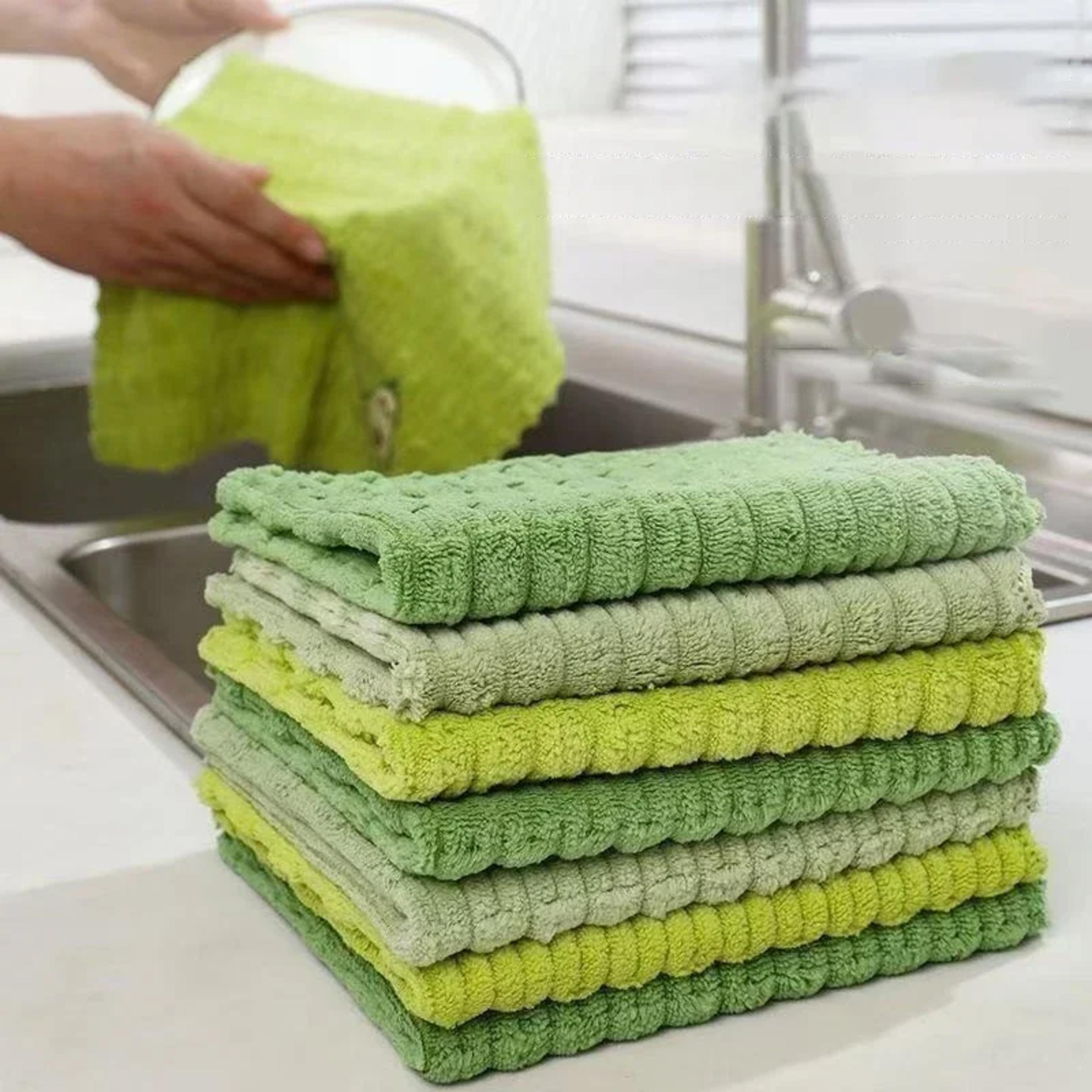 Cute Avocado Kitchen Dish Cloth Embroidered Reusable Kitchen Towel For Everyday Cleaning 3