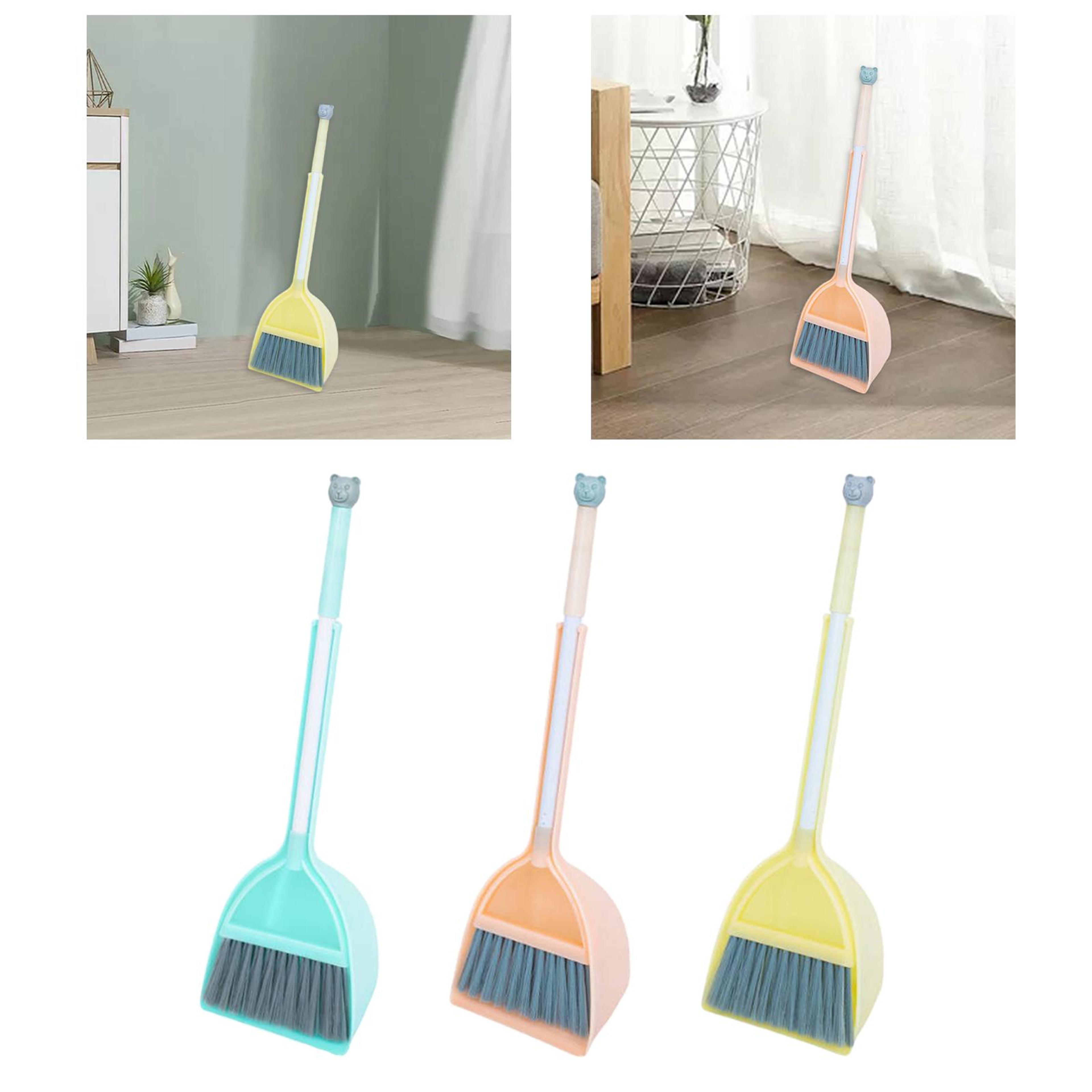 Kids Cleaning Set Mini Broom  Dustpan Toy For Toddlers Pretend Play Learning 3