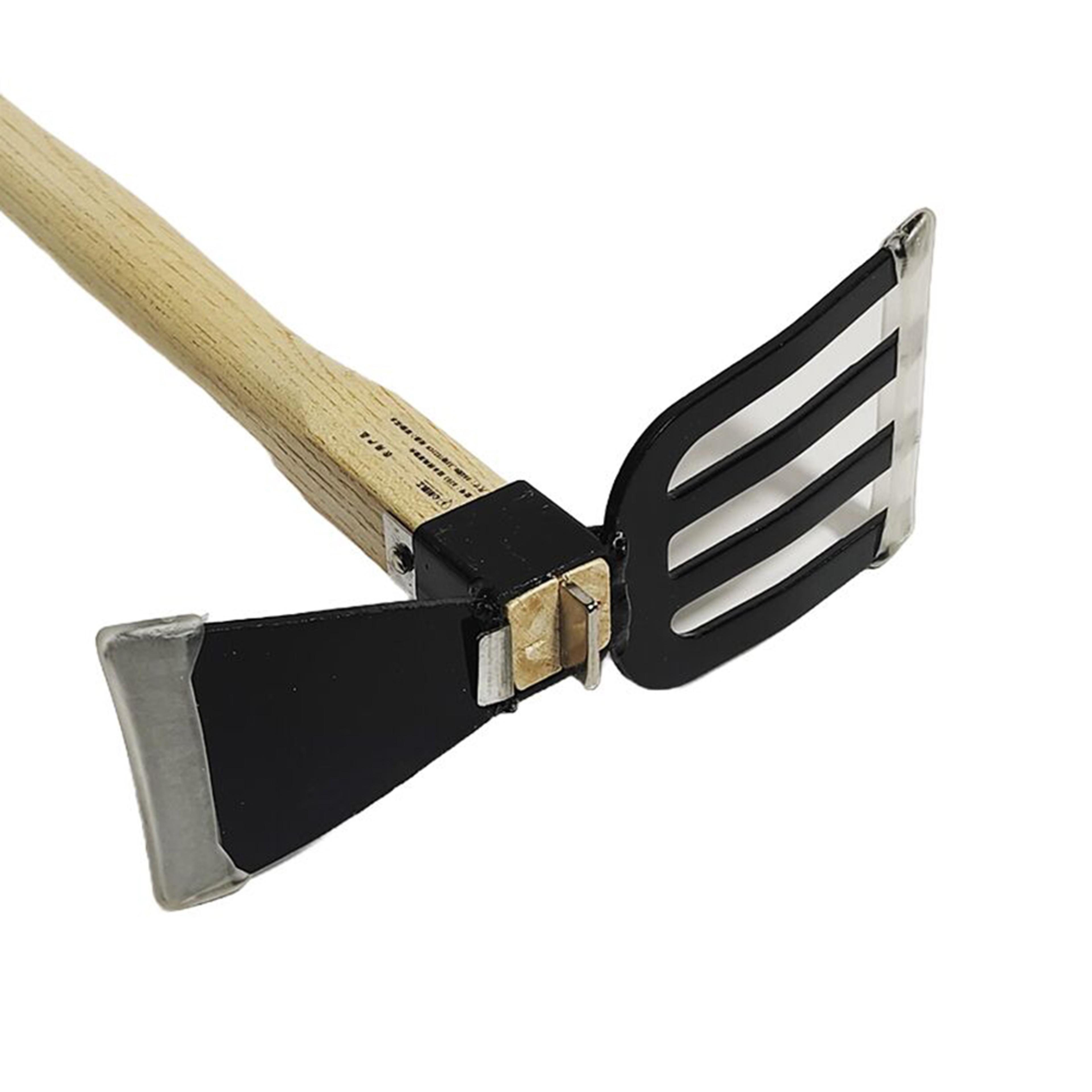 Hand Garden Cultivator  Garden Hoe With Wooden Handle For Weeding Digging  Soil Loosening 4