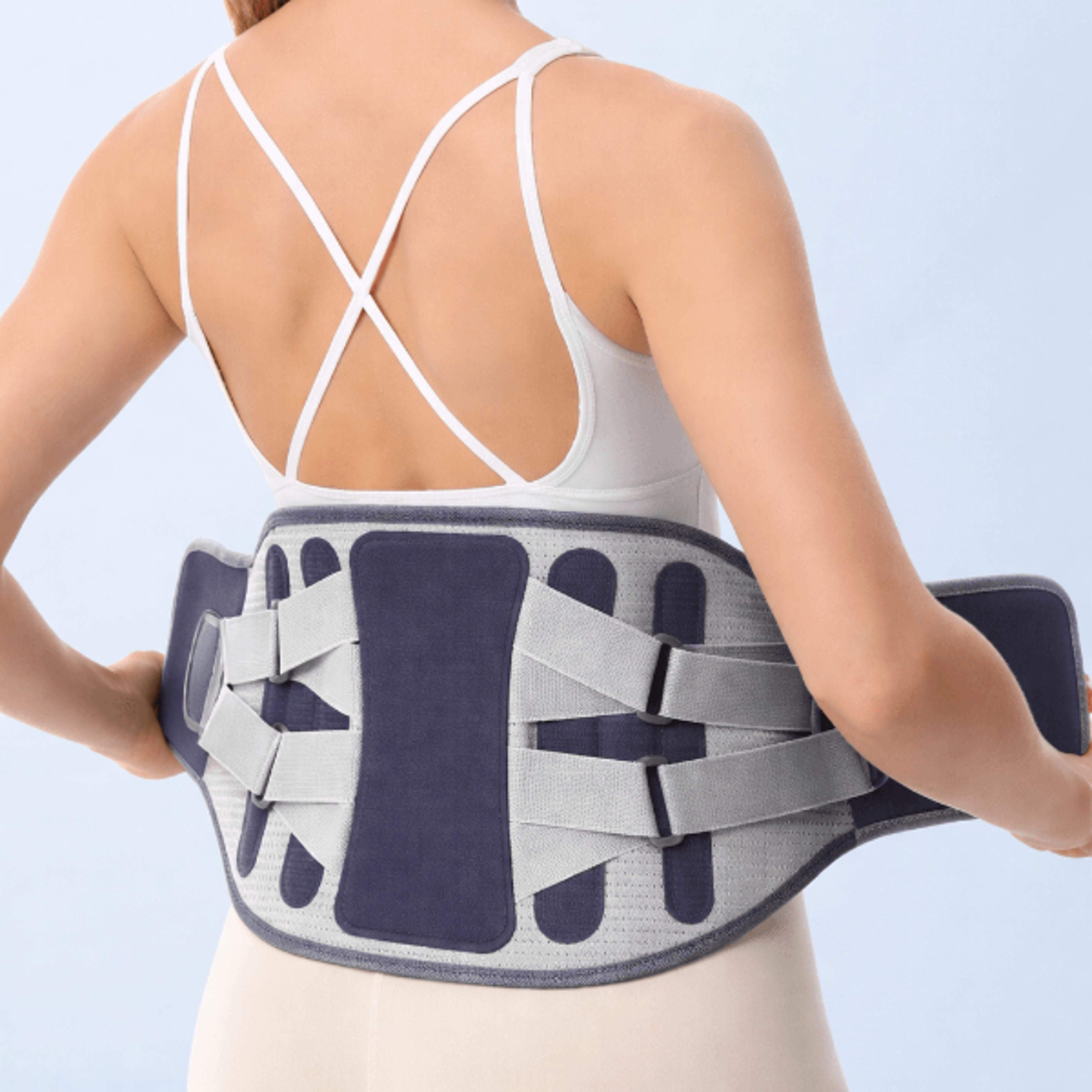adjustable lumbar support belt for lower back pain relief posture corrector back brace for men and women