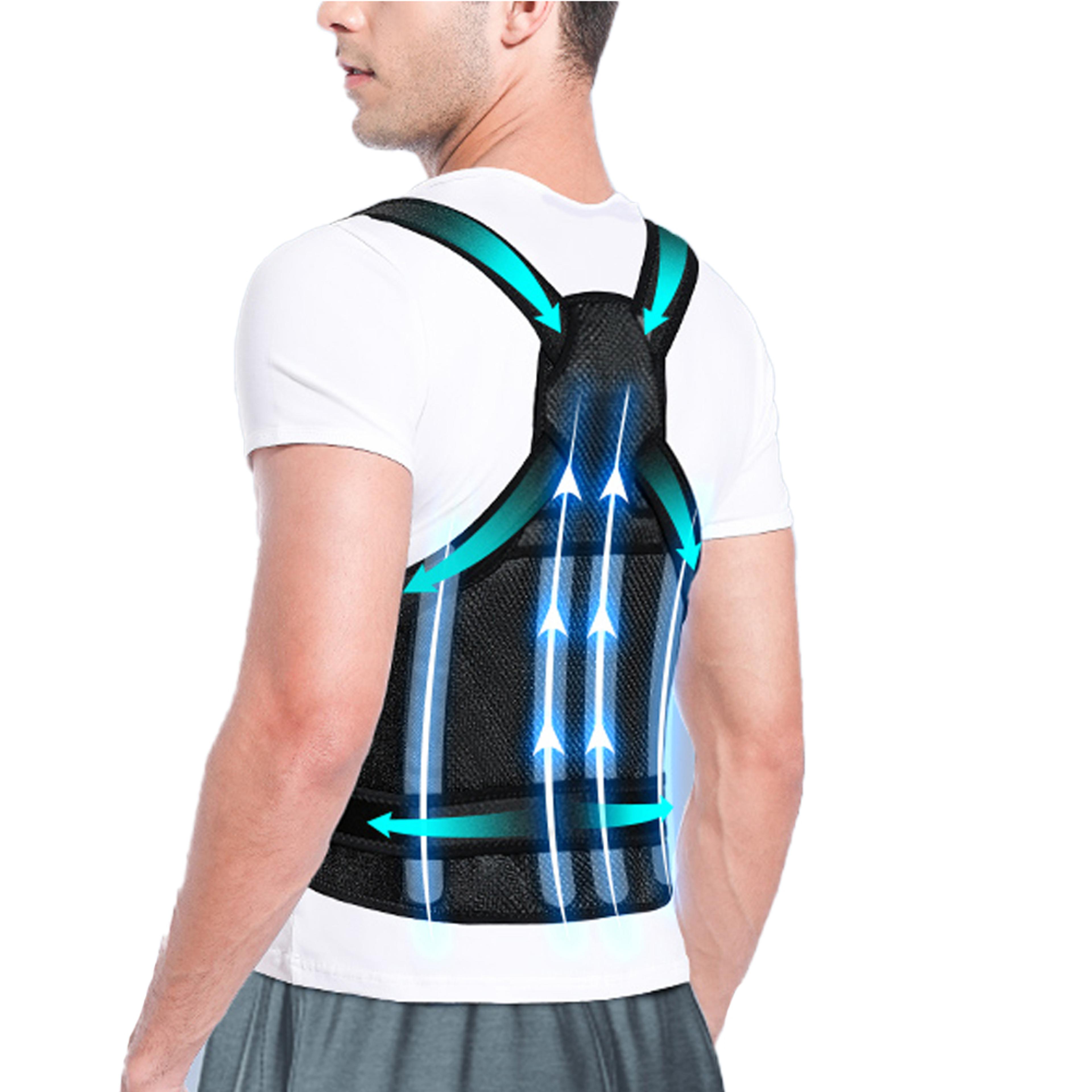 adjustable back posture corrector brace for men and women upper spine and shoulder support