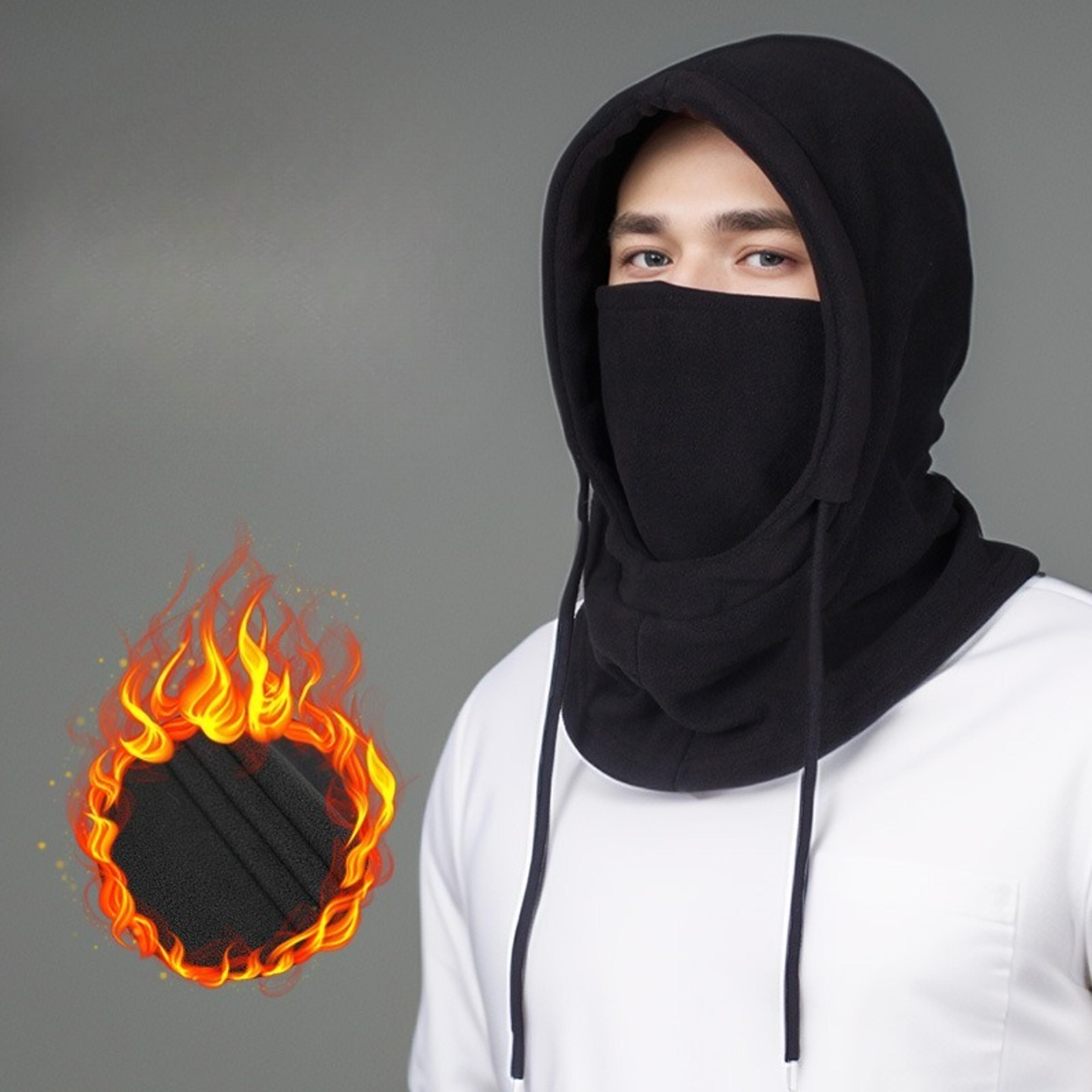 thermal fleece balaclava hood windproof winter face mask neck warmer for men and women outdoor ski cycling