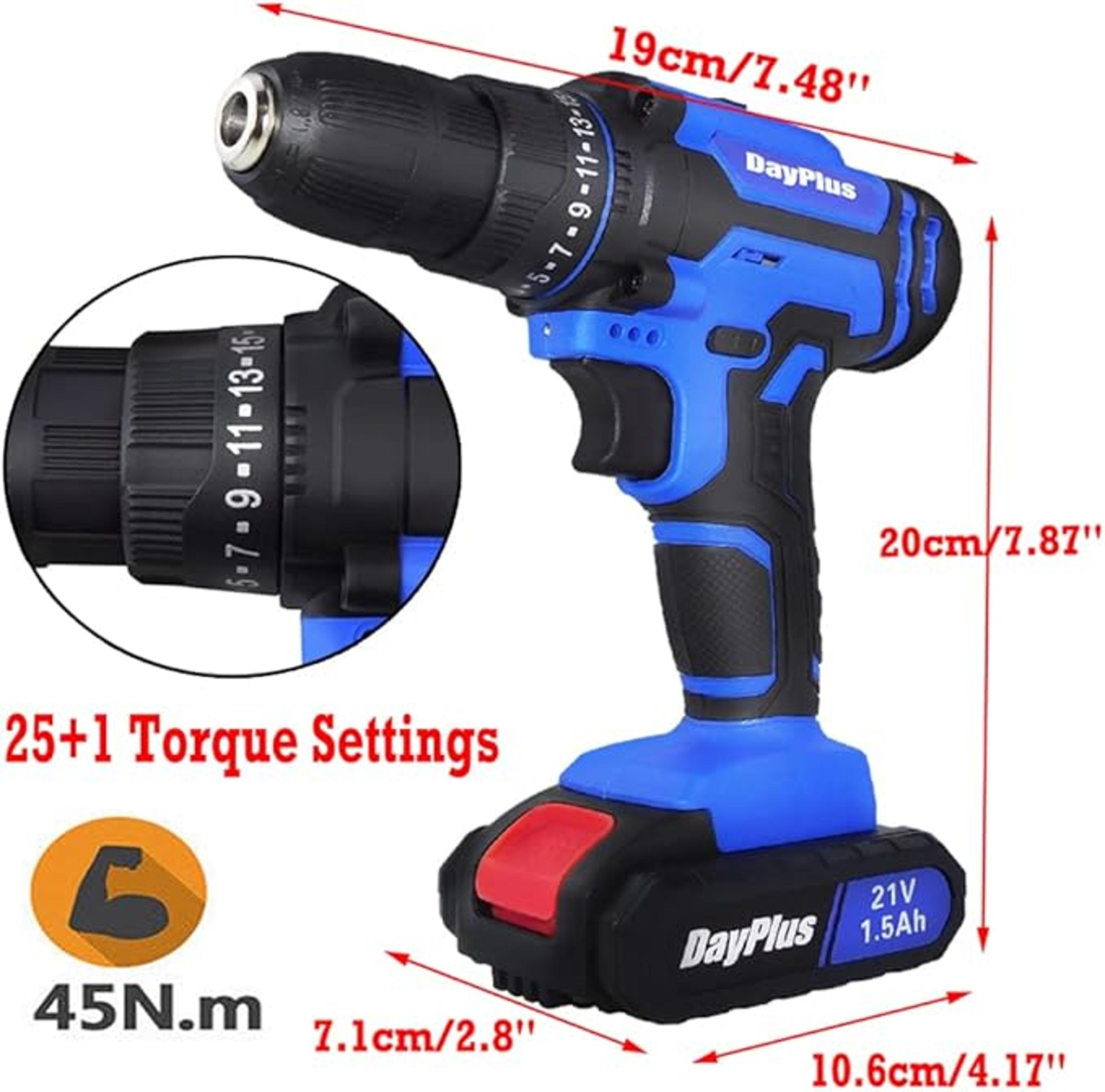 Cordless Drill Driver Kit Compact Electric Power Drill For DIY Repairs And Home Projects 2