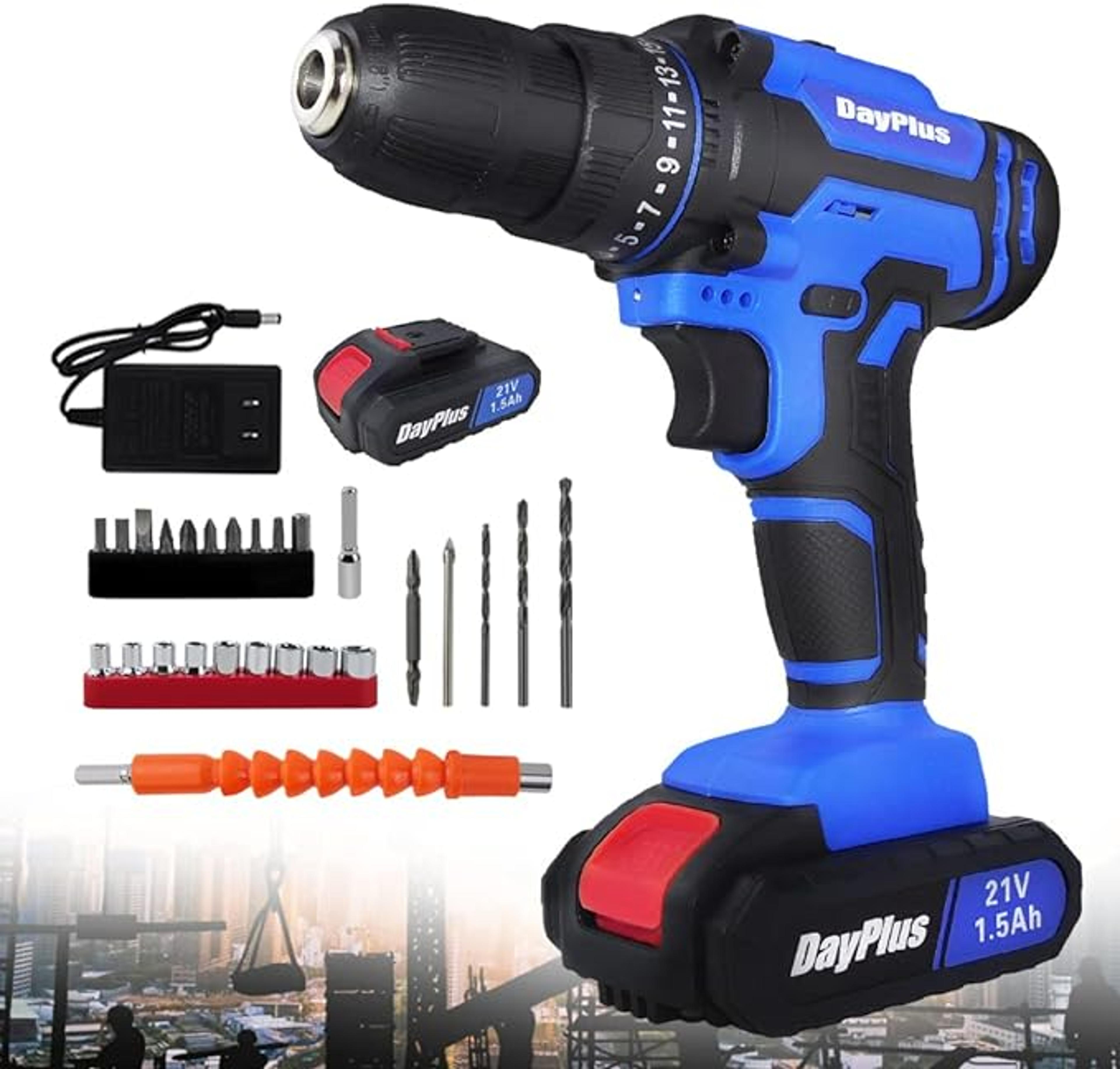 Cordless Drill Driver Kit Compact Electric Power Drill For DIY Repairs And Home Projects 6