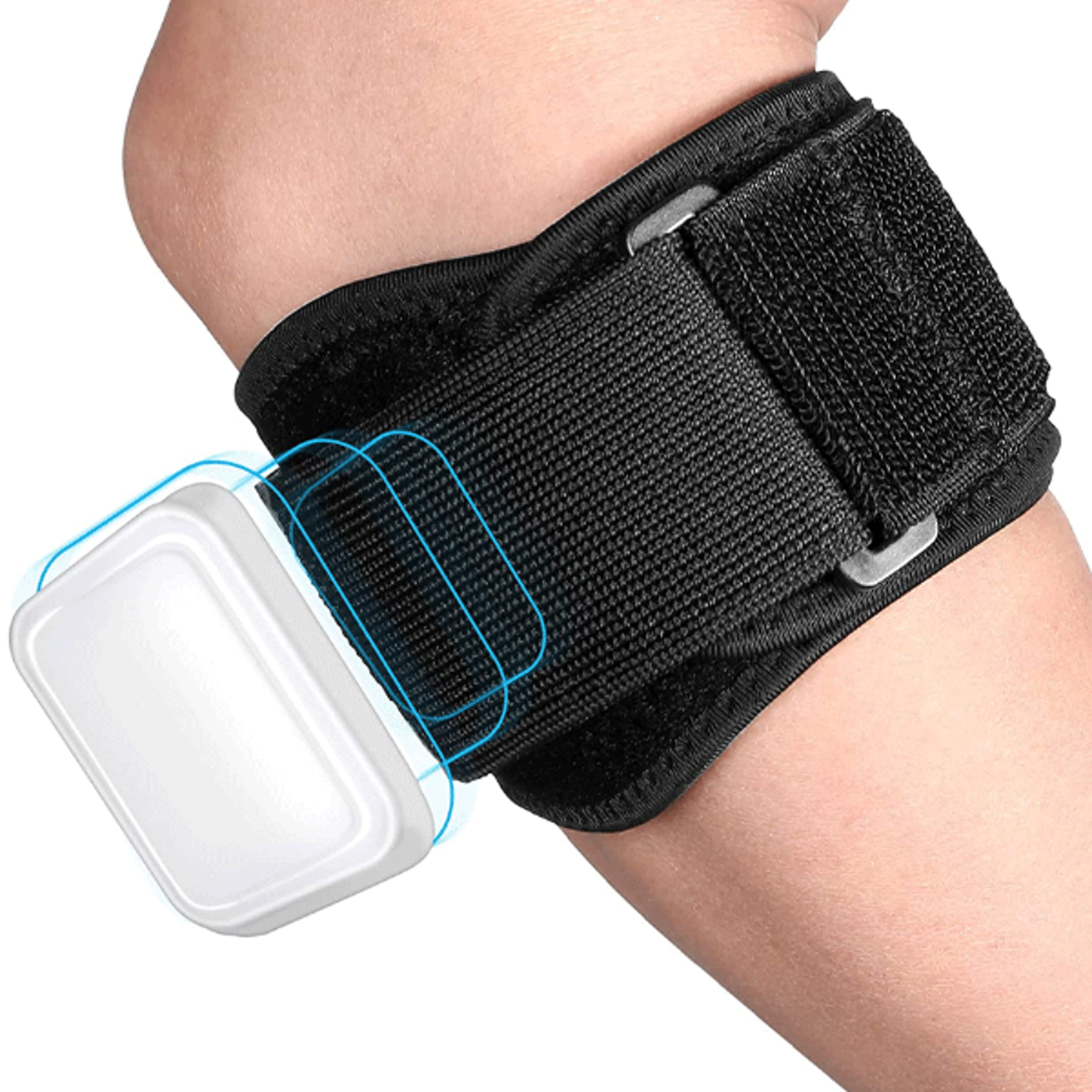 adjustable tennis elbow brace with compression pad for targeted forearm support