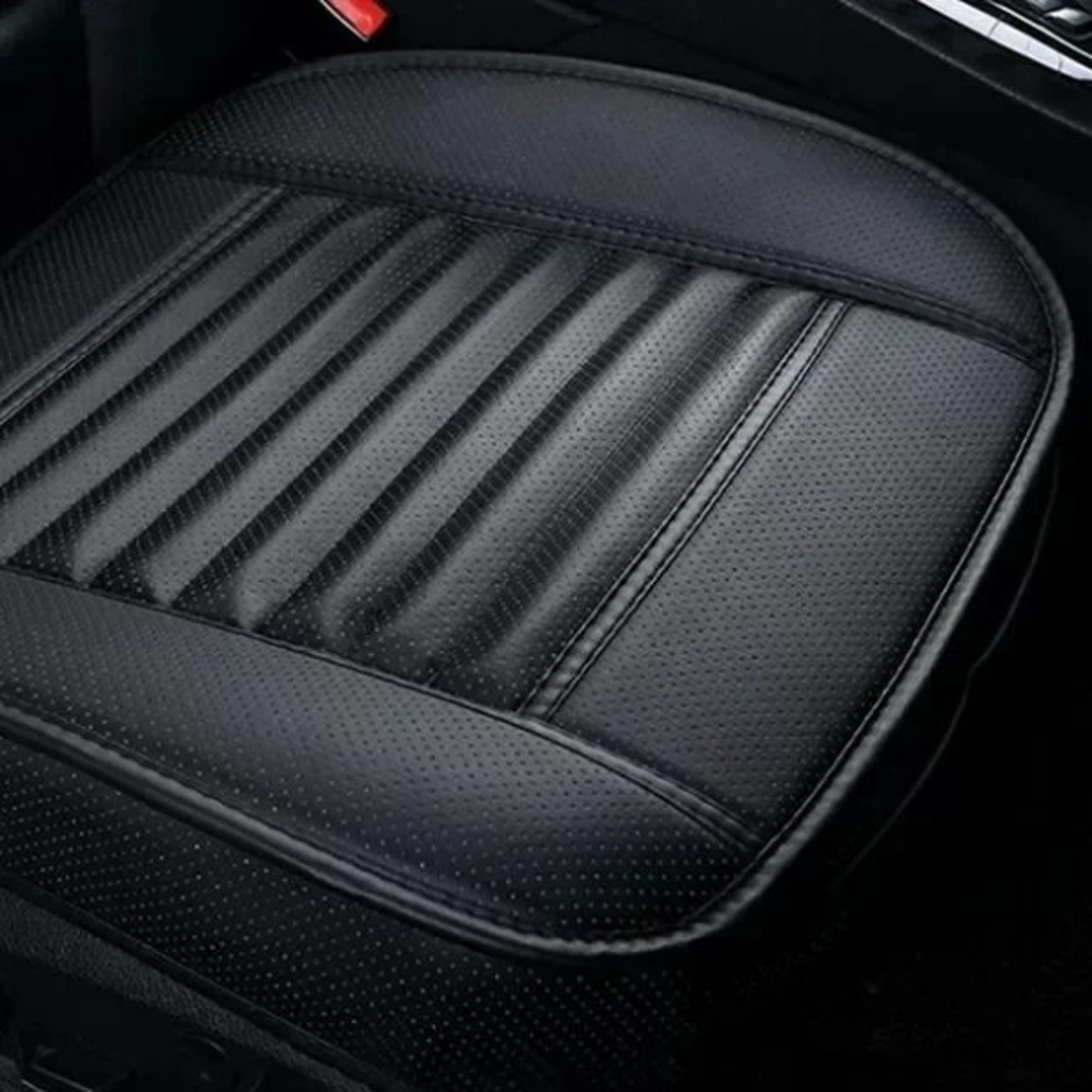 universal breathable pu leather car seat cover anti slip auto seat cushion protector