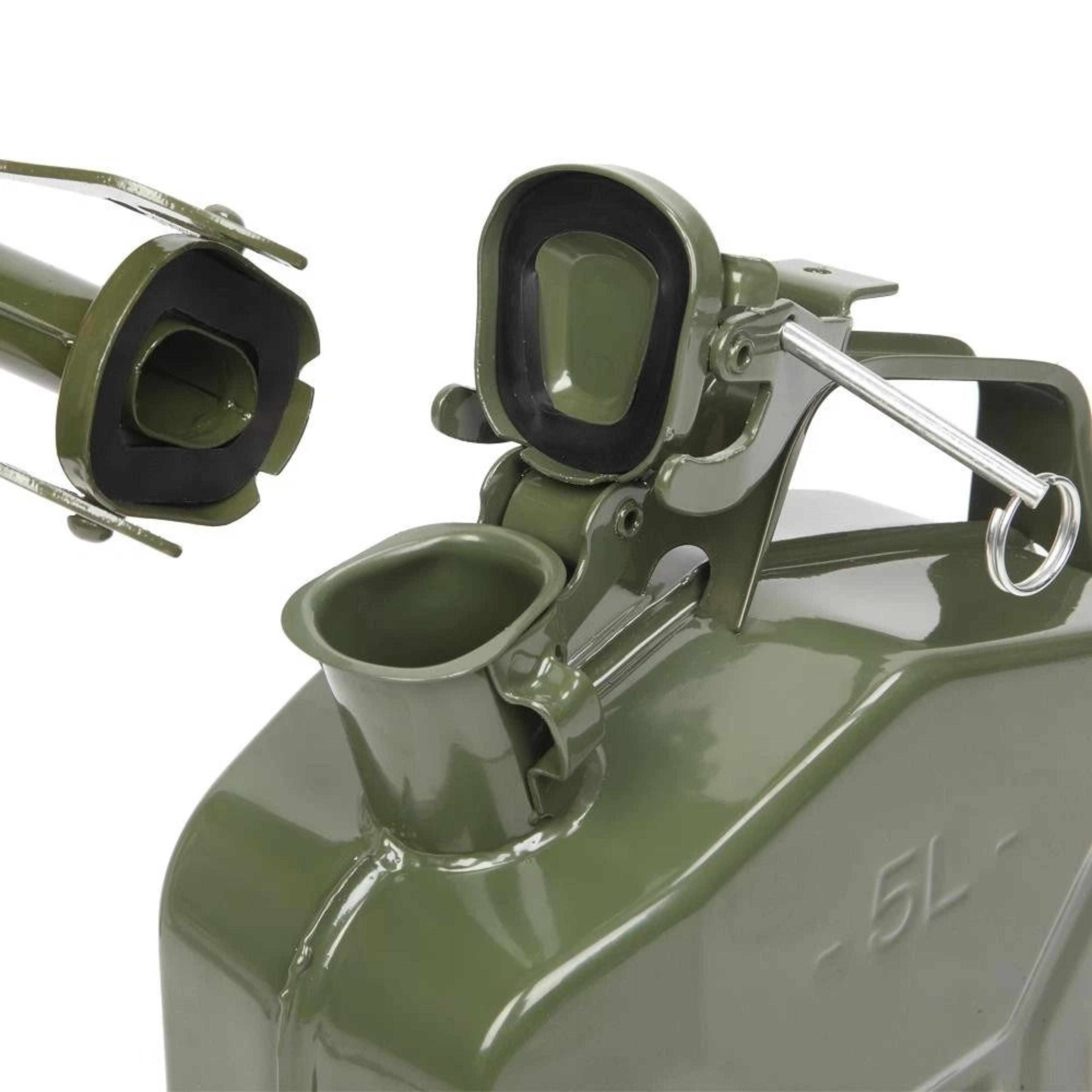 5L Steel Fuel Storage Can Portable Gasoline Jerry Can With Pour Spout Emergency Backup Container 6