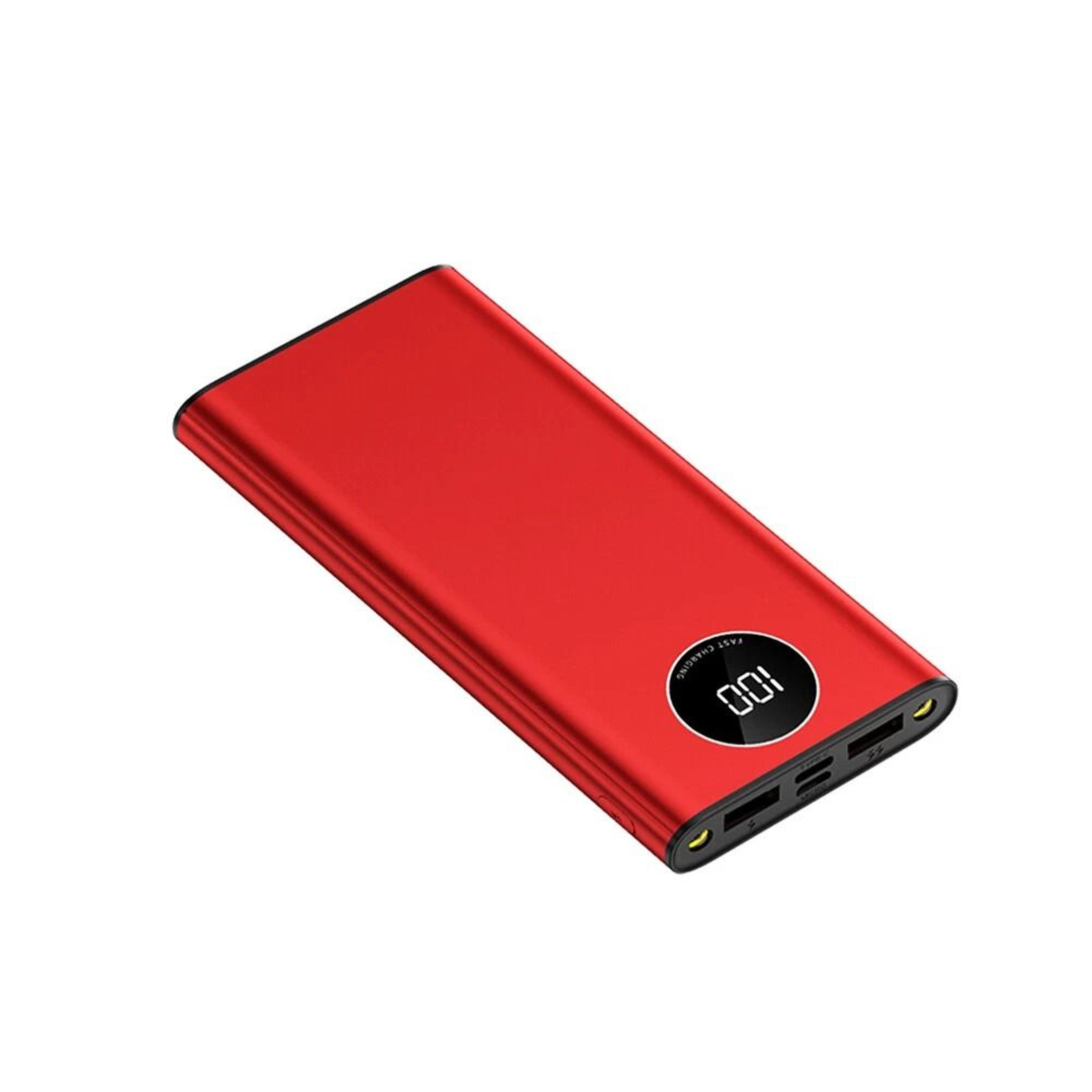 portable power bank with lcd display dual usb charger for mobile phones and tablets
