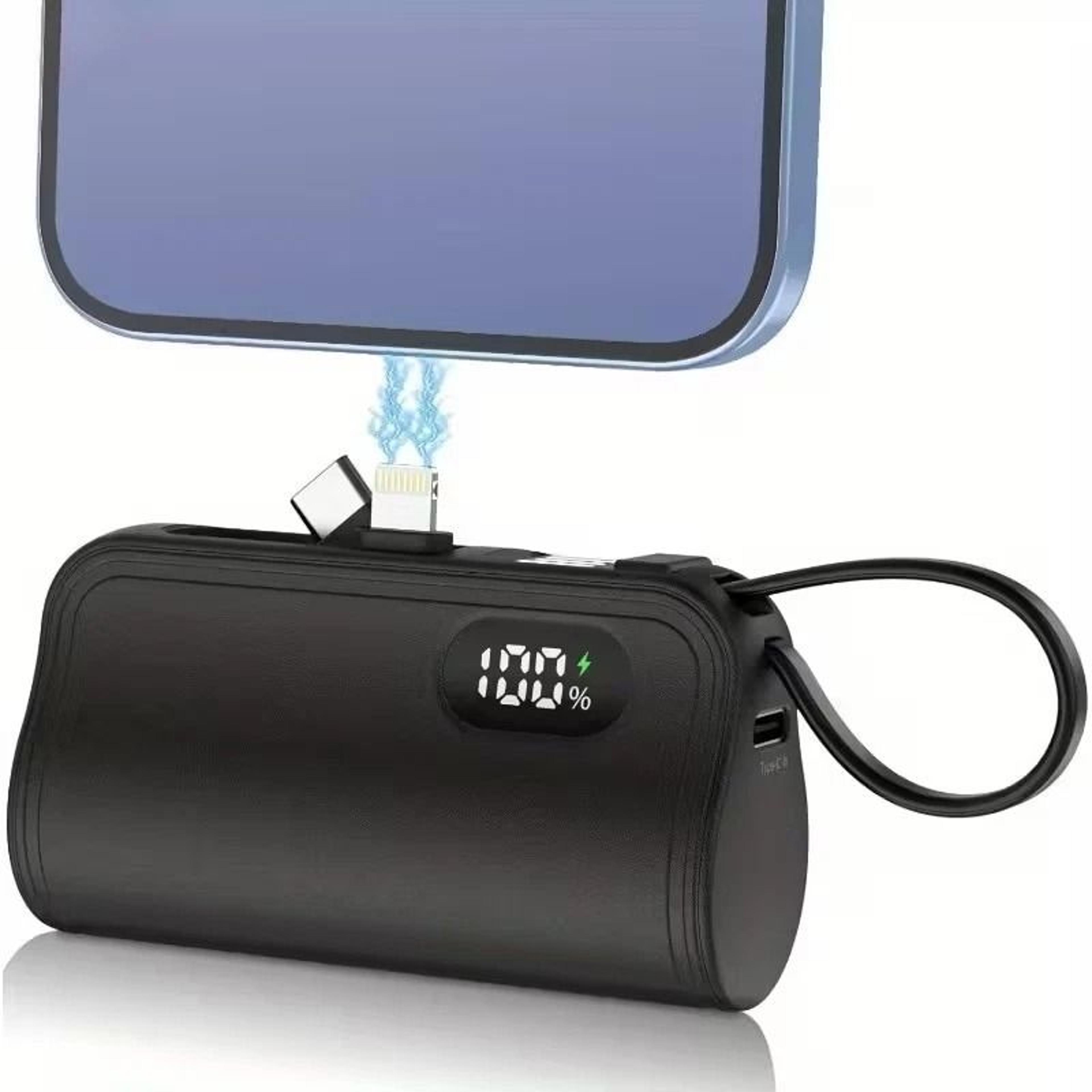 3-in-1 mini portable charger fast charging usb-c power bank for iphone and android