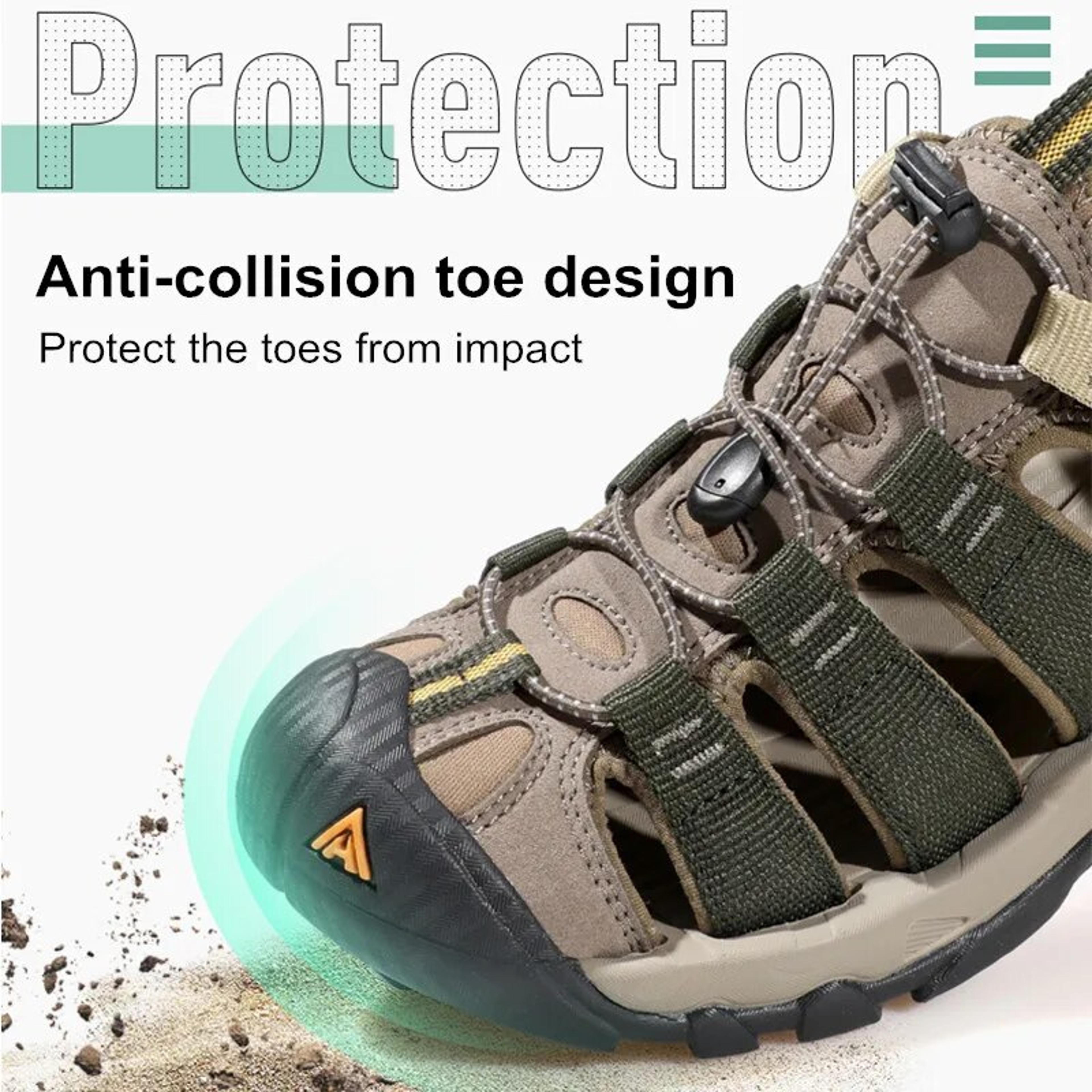 Mens Hiking Sandals Quick Dry Breathable Outdoor Water Pool Sandals For Beach Camping 1