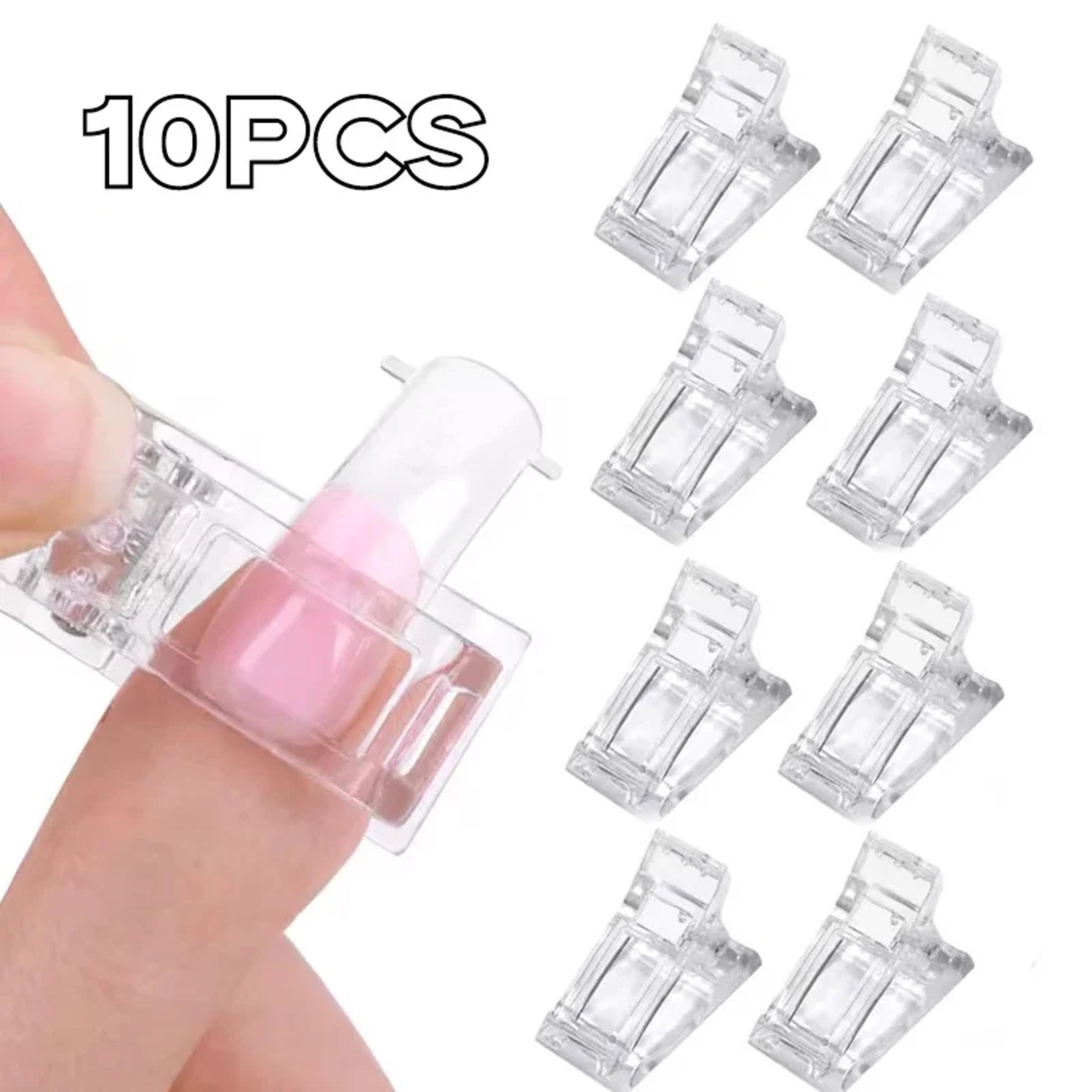 uv gel nail extension clamps set for builder gel nail tips clip tool