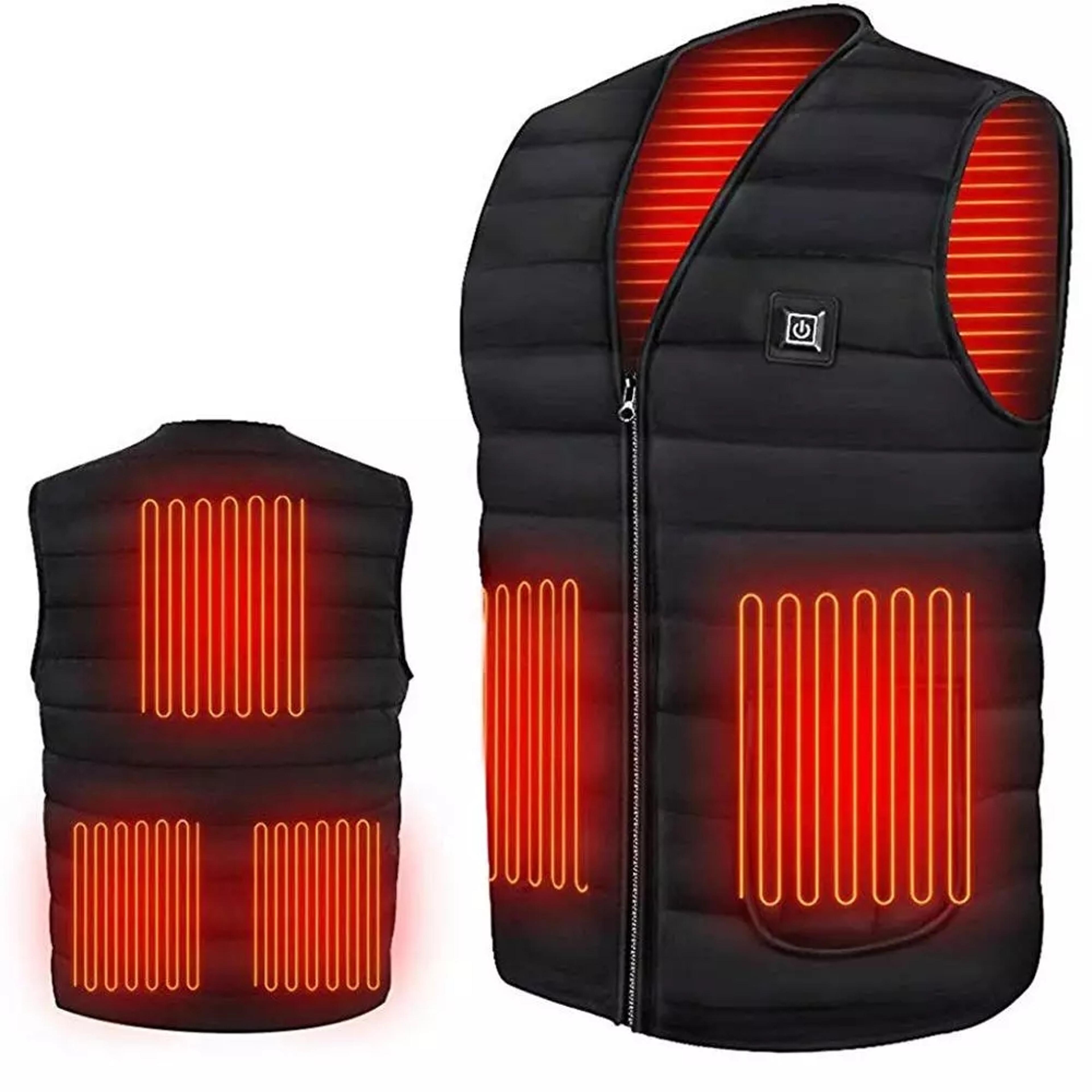 men's 9-zone heated vest with full-zip front