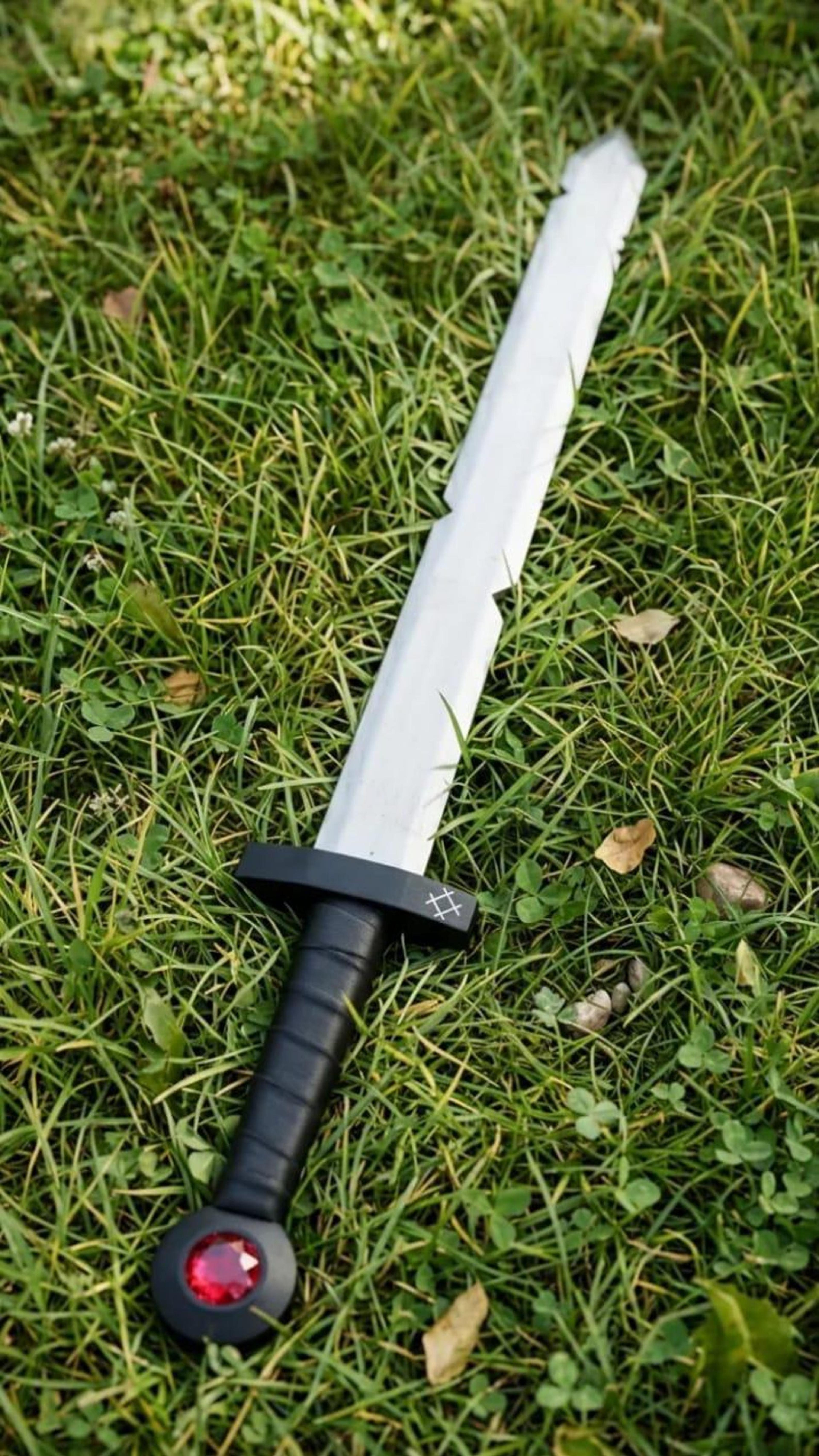 FinnInspired Scarlet Golden Blade Replica Handcrafted Decorative Sword With Leather Sheath Bl 7