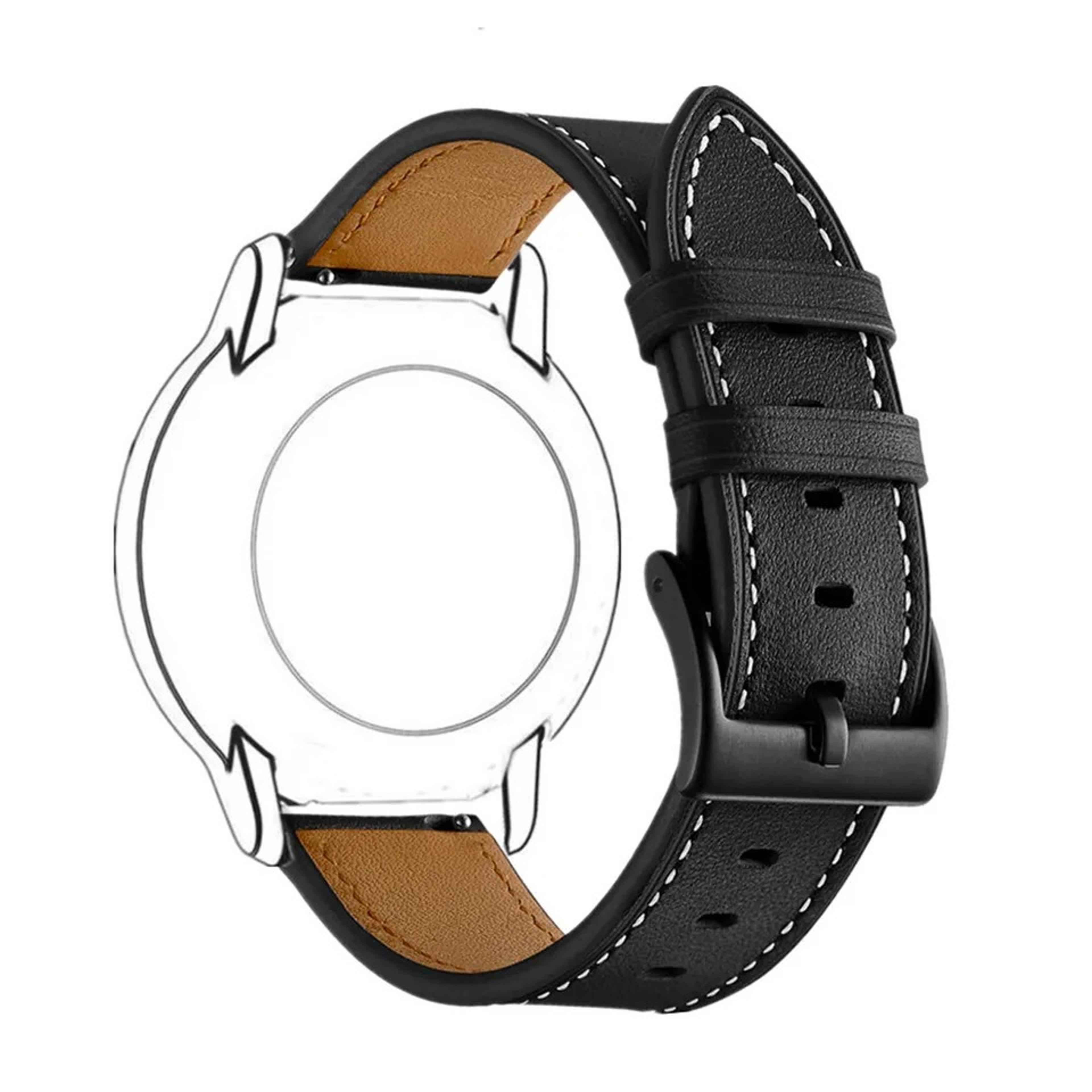classic genuine leather watch band quick release replacement strap