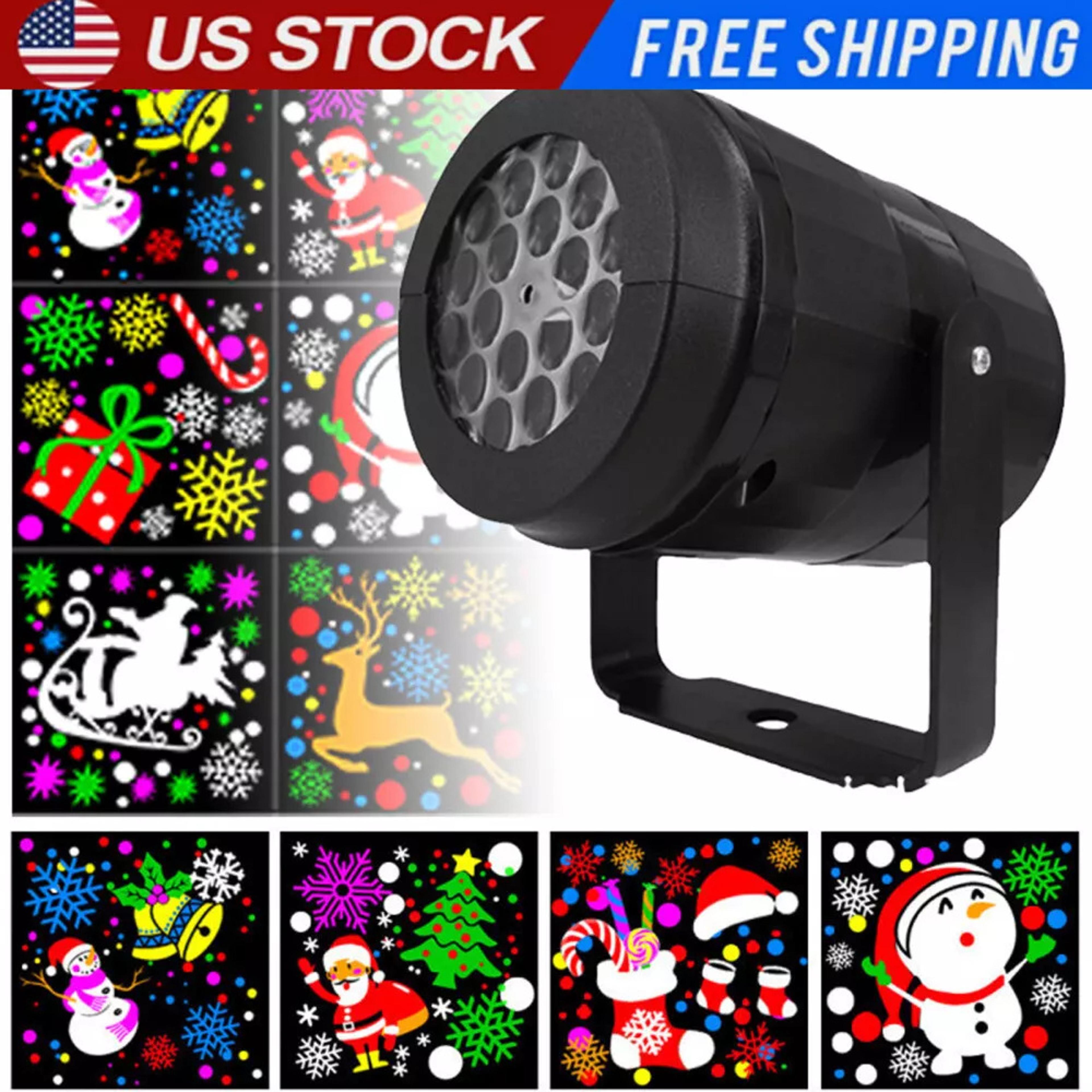 Christmas LED Laser Projector Lights Rotate Projection Lamp Kdis Bedroom Decor 1