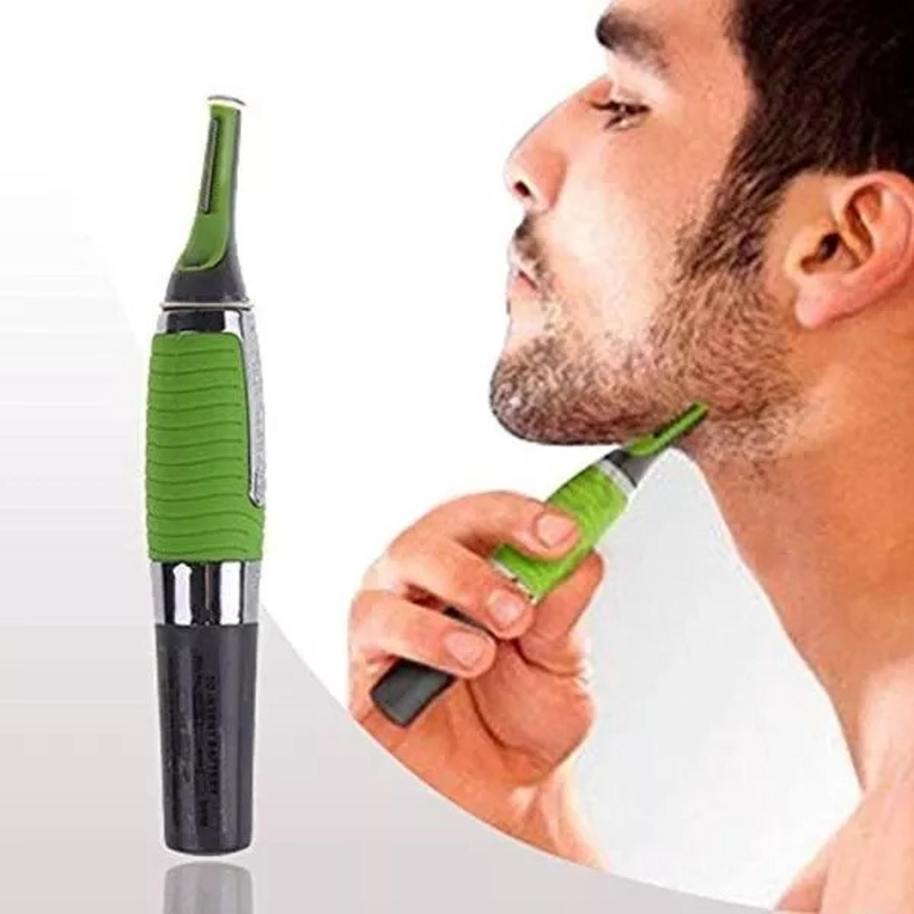 Hot Men Nose Ear Face Neck Eyebrow Hair Mustache Beard Trimmer Shaver Clipper PE 5