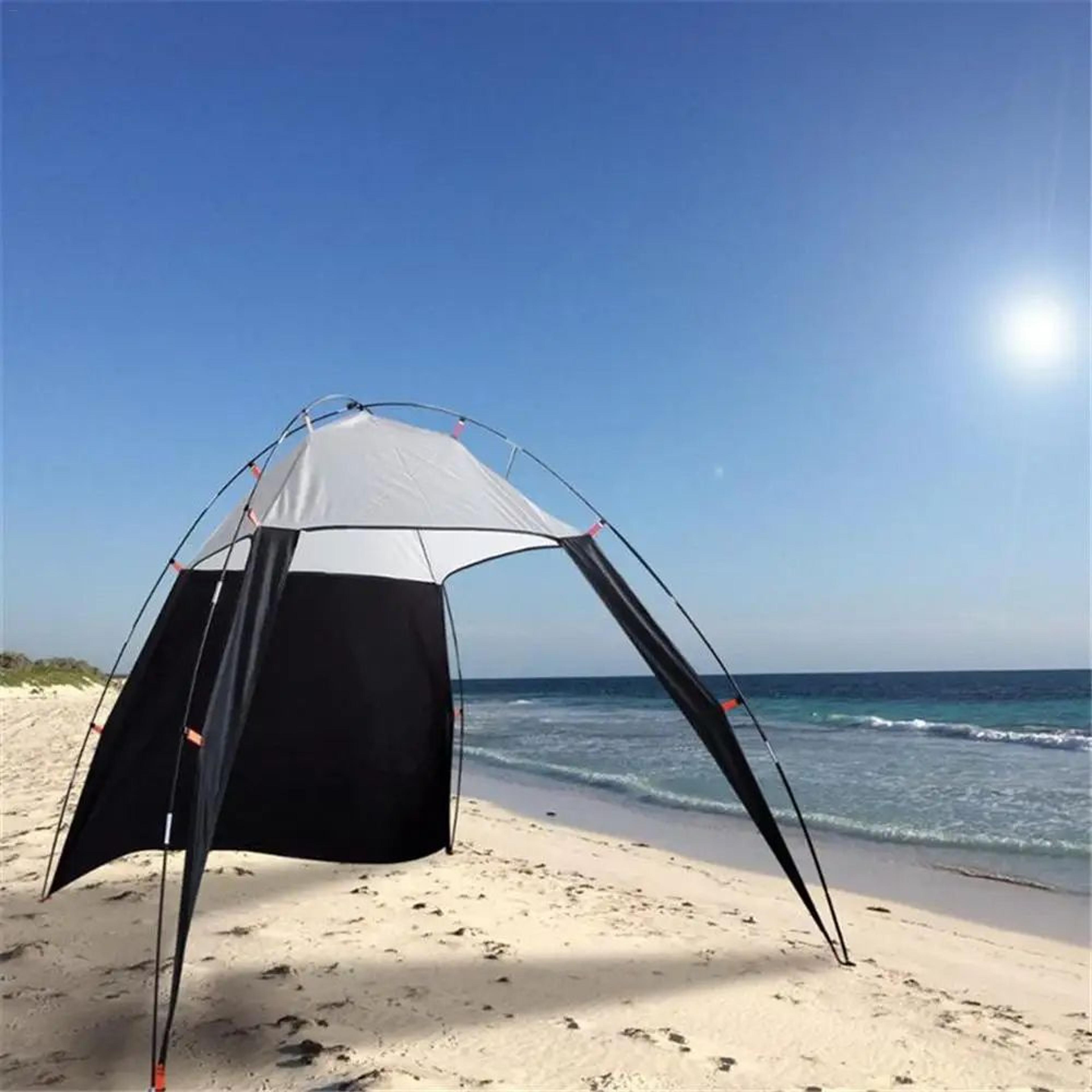 premium camping canopy tent waterproof beach shelter sun shade for outdoor fishing & picnic travel