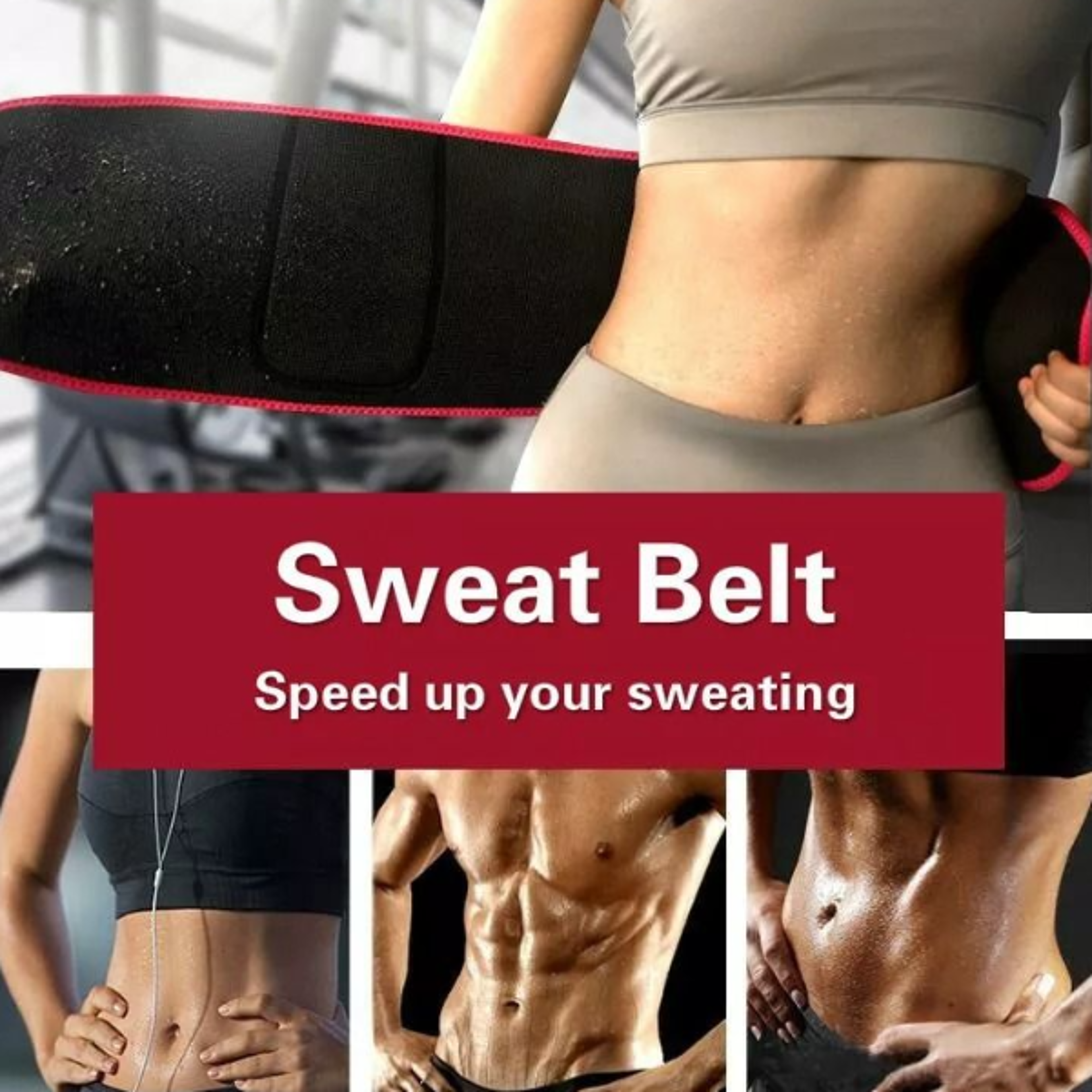slimming waist trainer belt for women, stomach fat burner, sweat shaper & weight loss trimmer