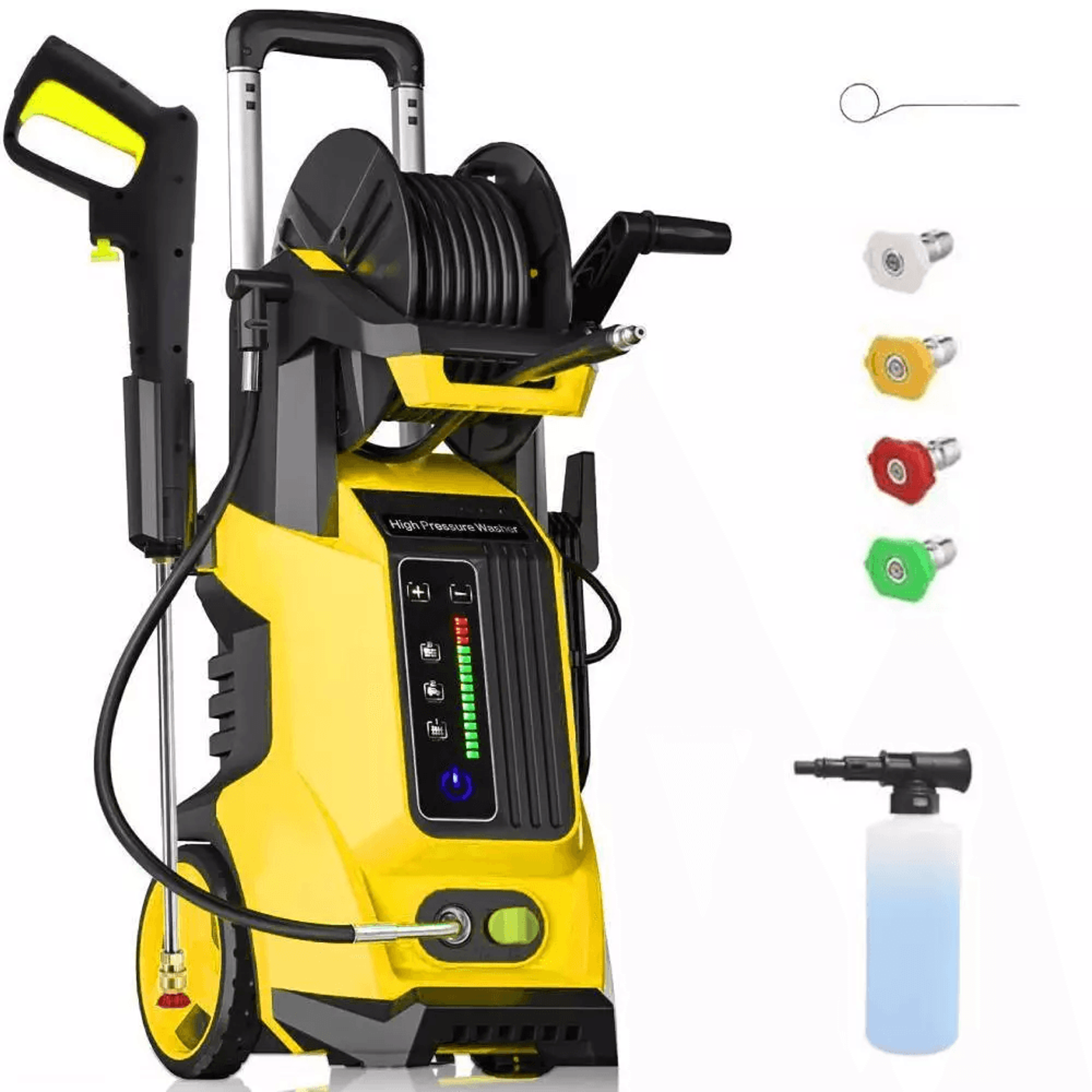 3800psi electric high pressure washer with touch screen 2.8 gpm power cleaner for car, patio, driveway