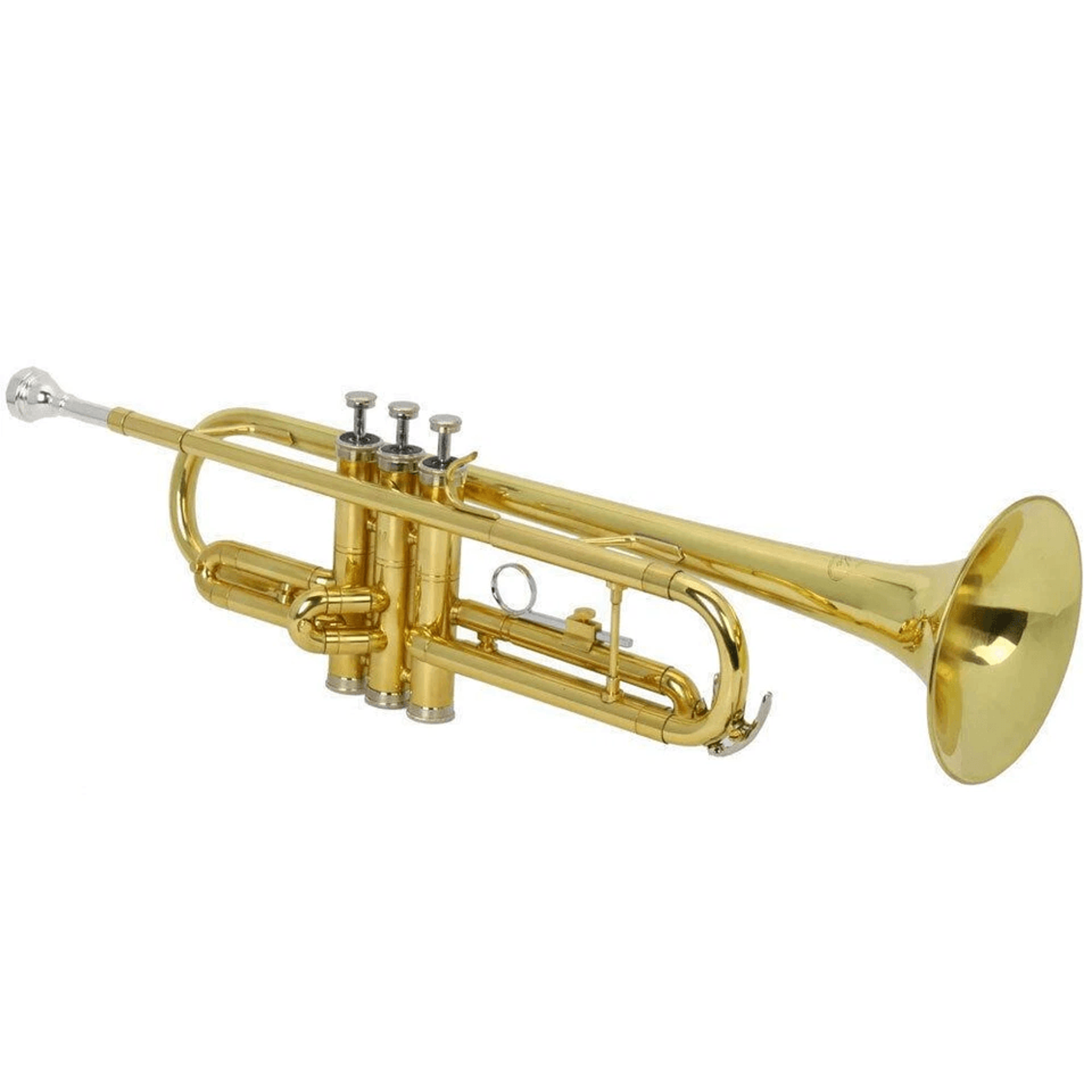 Gold Lacquer Bb Trumpet For Beginners With Durable Case Perfect For Student Bands And School Music  7