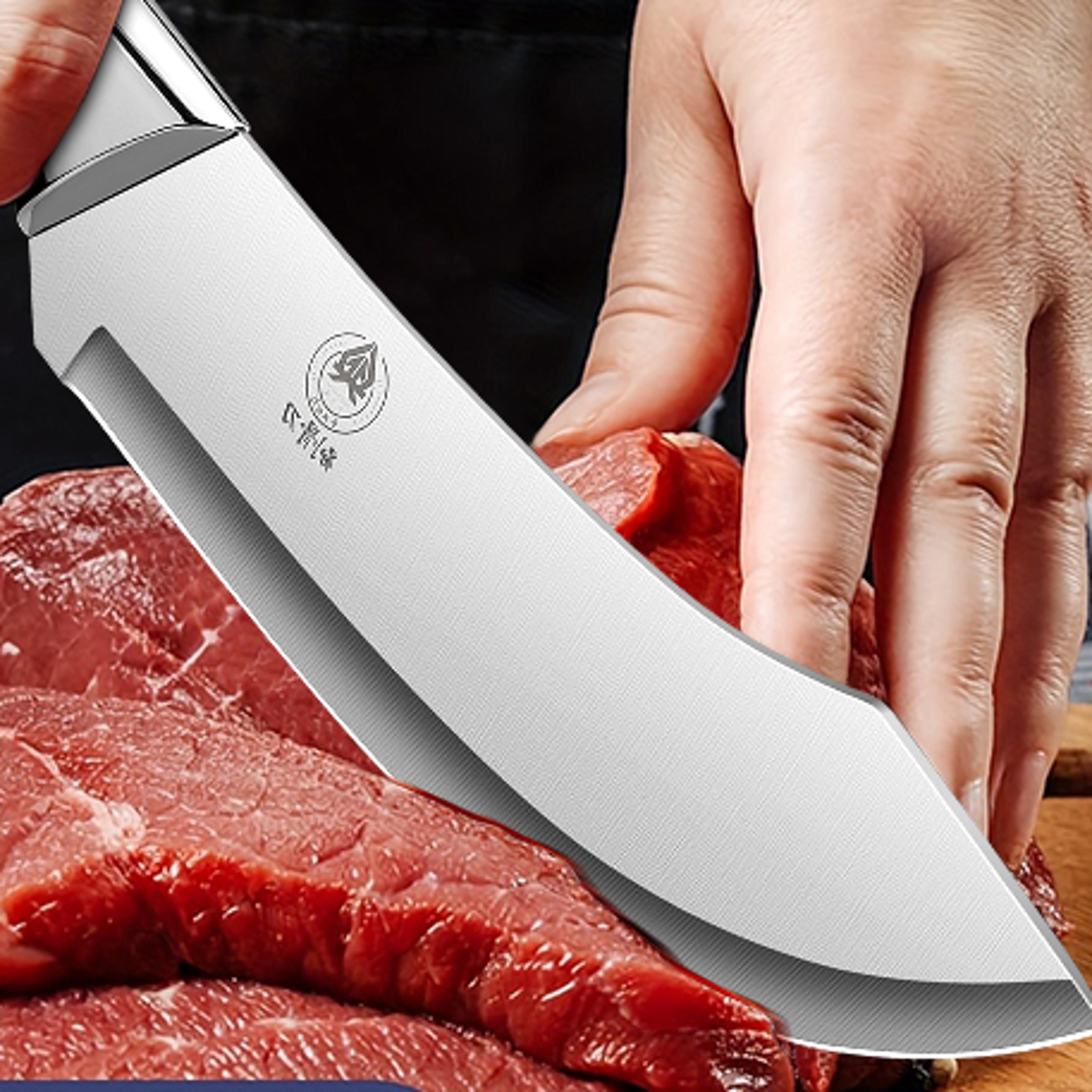 precision curve boning knife for professional meat trimming & butchering