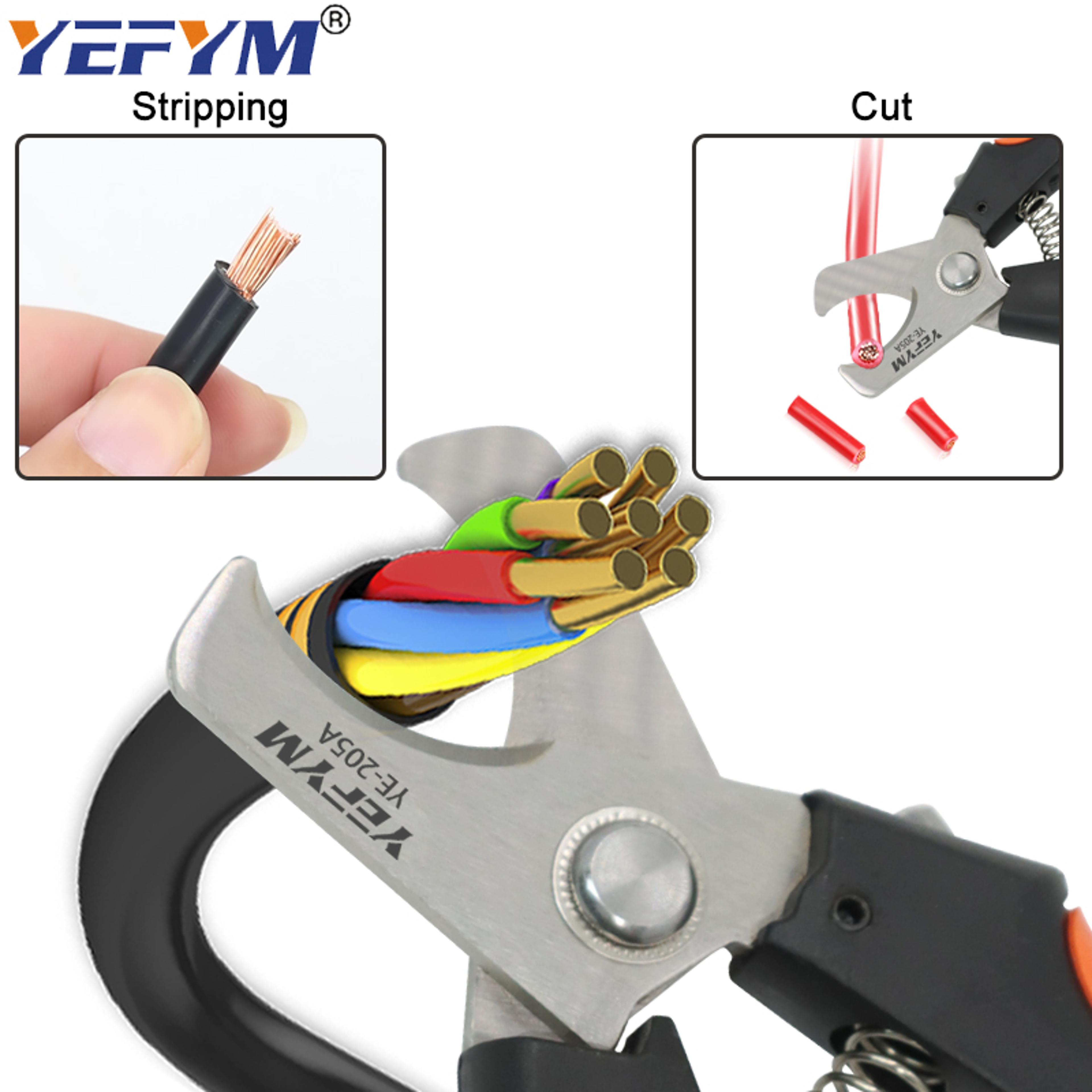 Industrial Heavy Duty Cable Cutter Stripper Pliers Pro Electrical Wire Tool 1