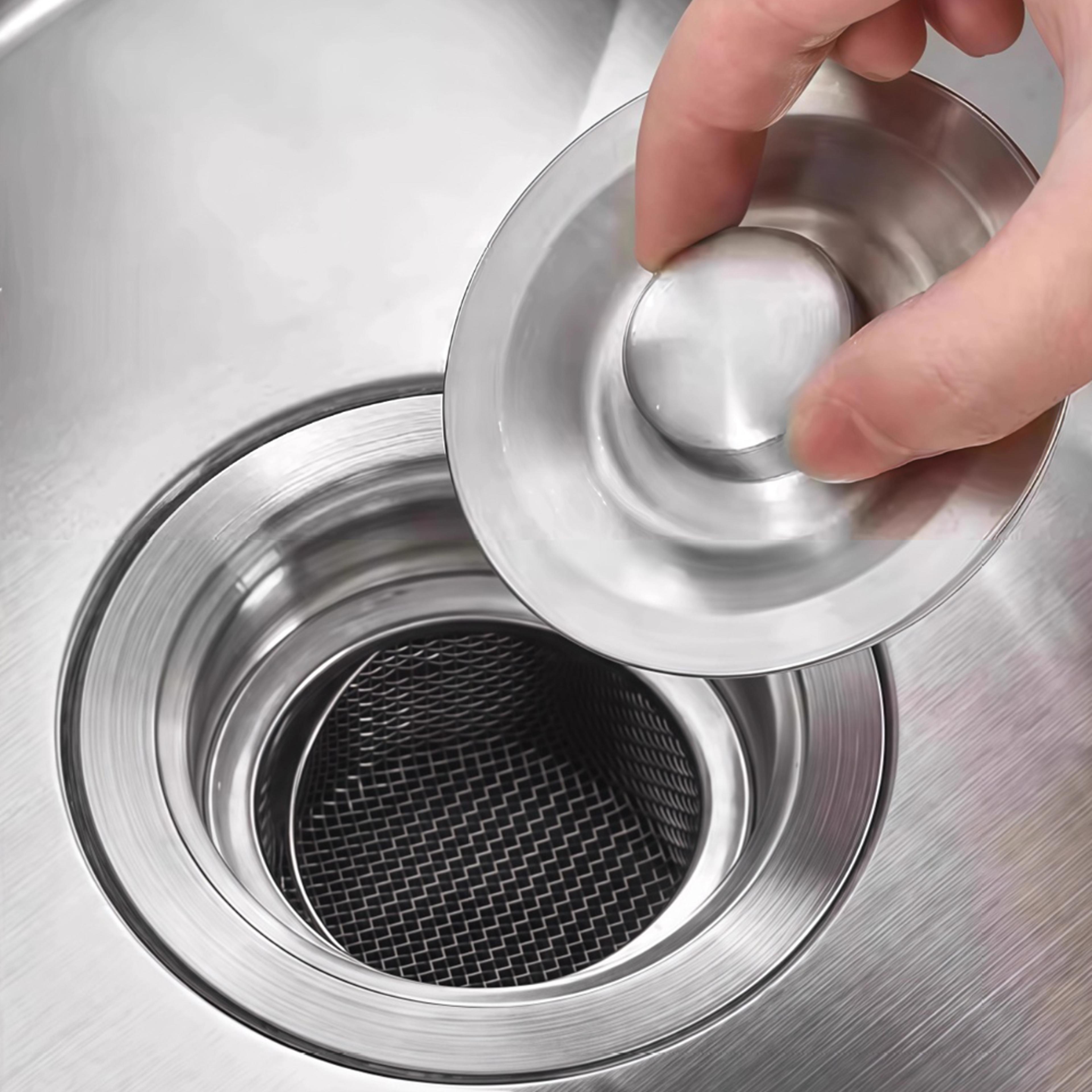 Stainless Steel Kitchen Sink Stopper Cover Leakproof Sink Drain Cover  Sealing Plug 1