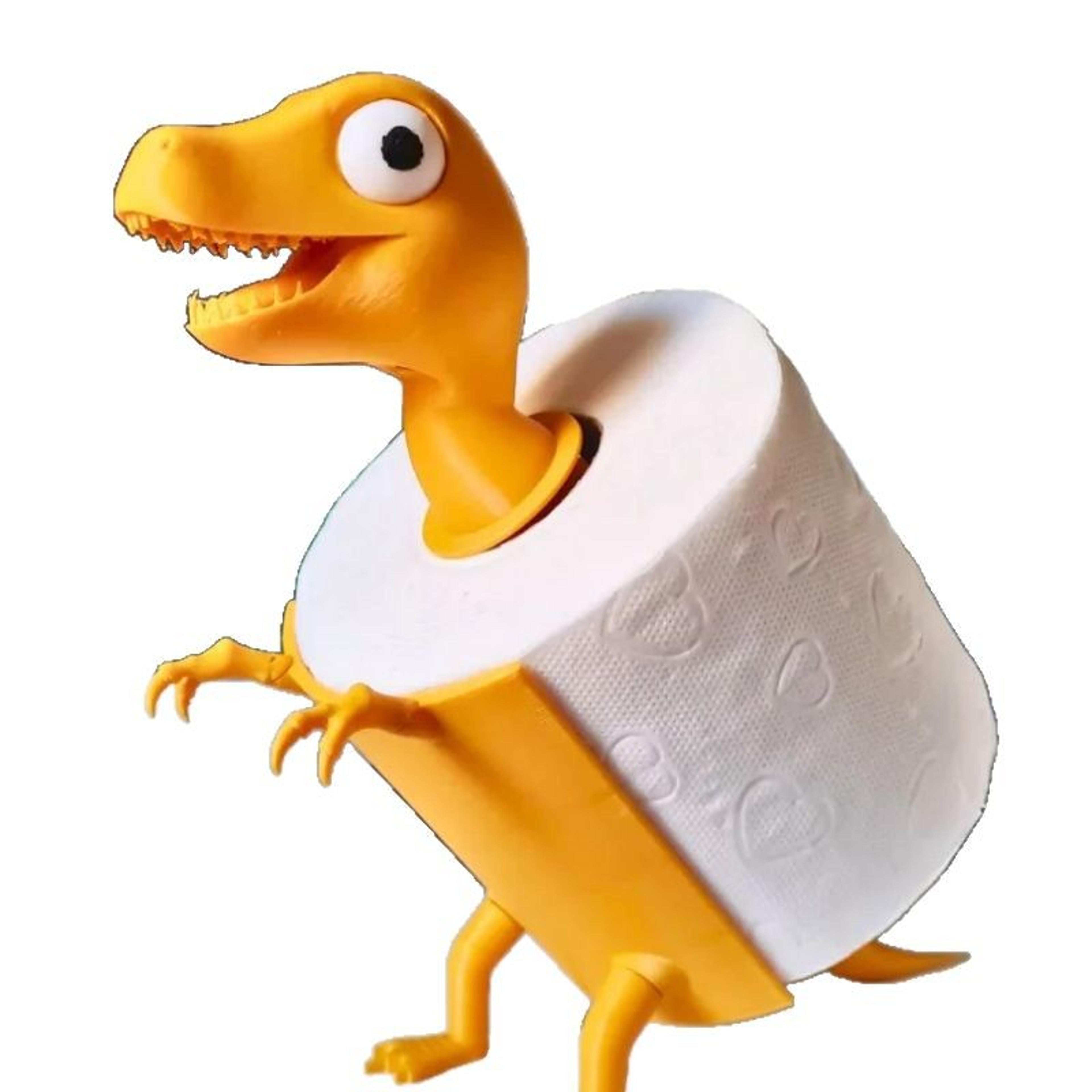 Prehistoric T Rex Dinosaur Toilet Paper Holder 3D Printed Bathroom Accessory  Quirky Decor 2