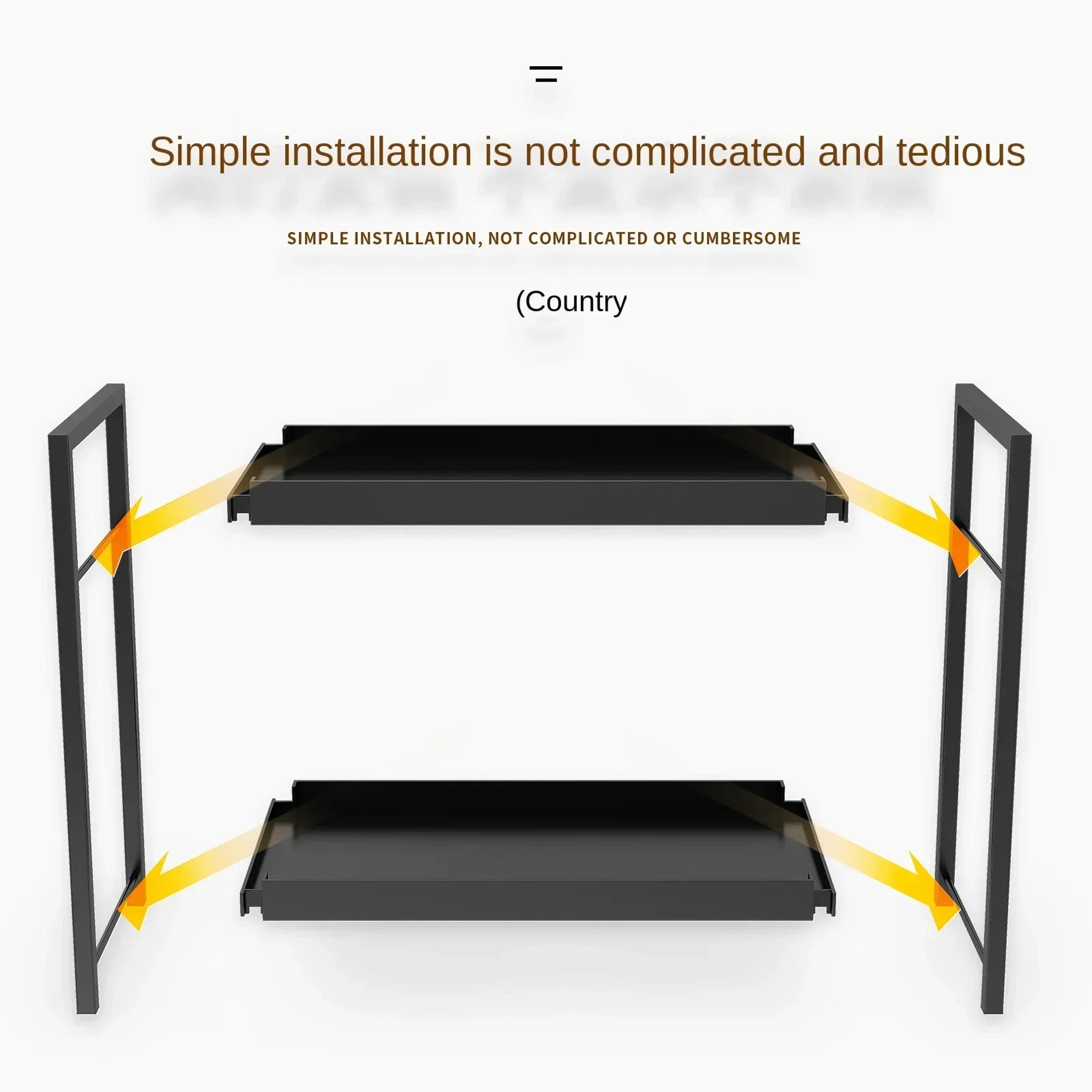Modern 2 Tier Desktop Organizer  Cosmetics Rack For Bathroom Vanity  Office Desk Storage 3