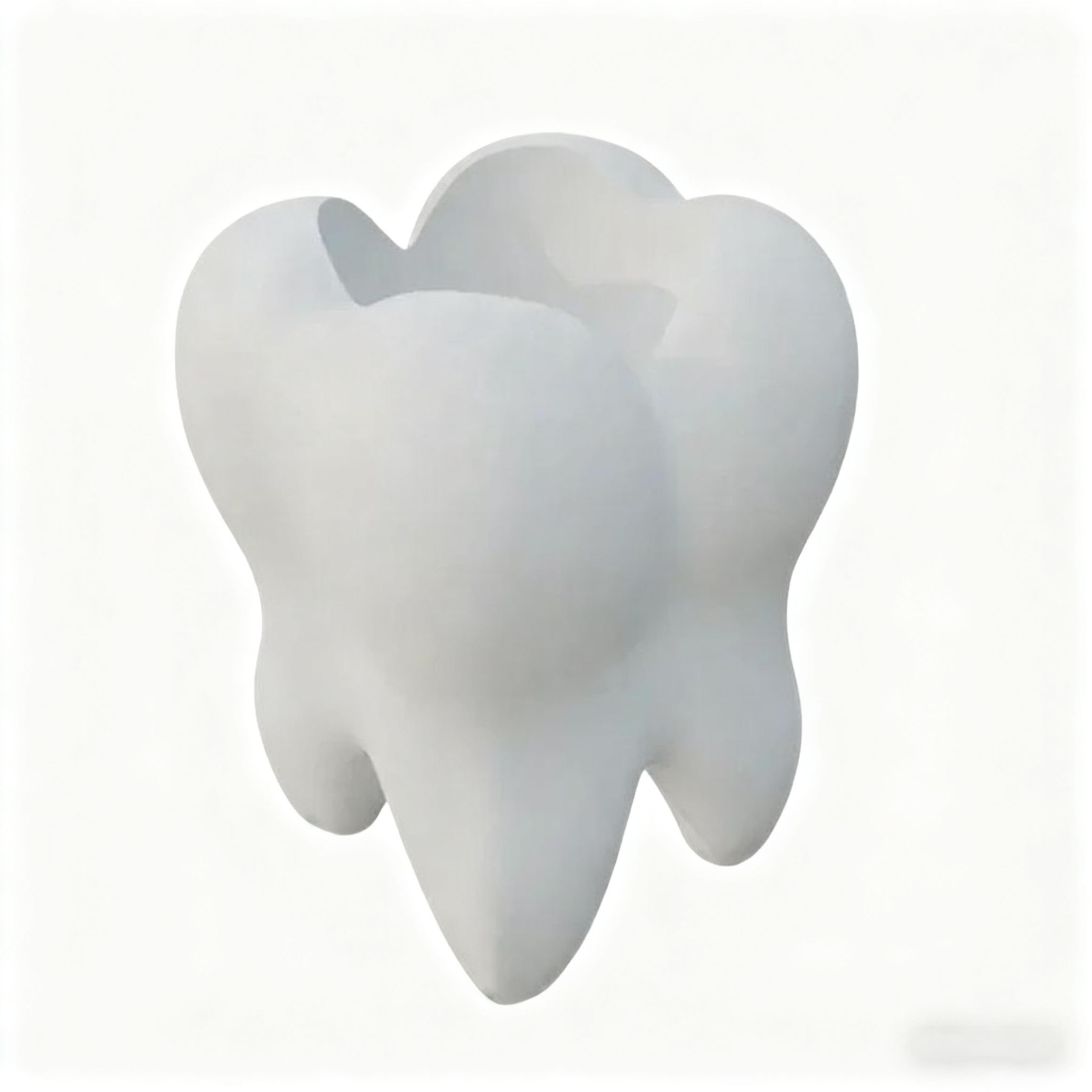 ToothShape 3D Desk  Bathroom Organizer Holder For Toothbrushes Makeup Brushes And Pens 6