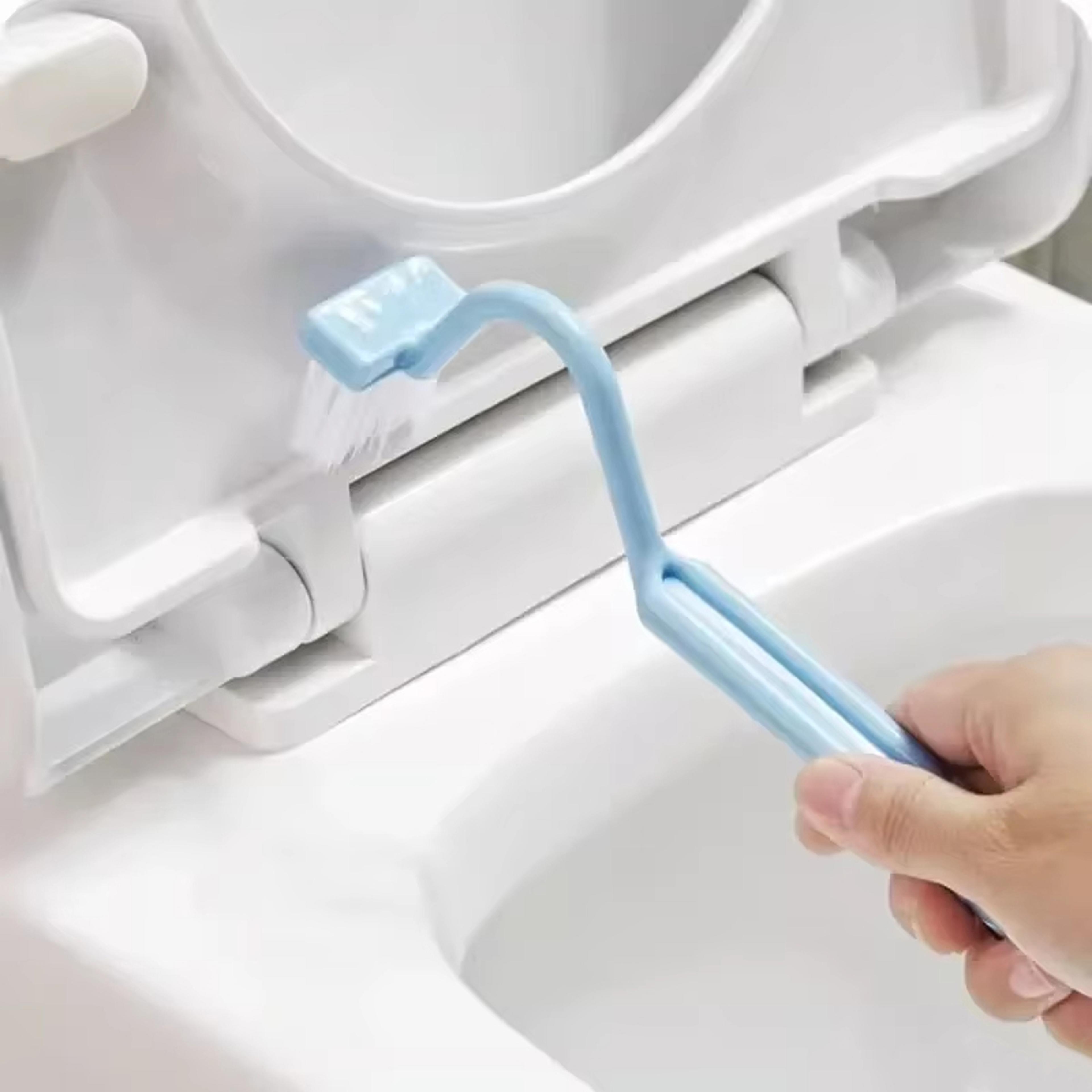 Curved Reach Deep Clean Toilet Brush With Long Handle For Under Rim Cleaning 4
