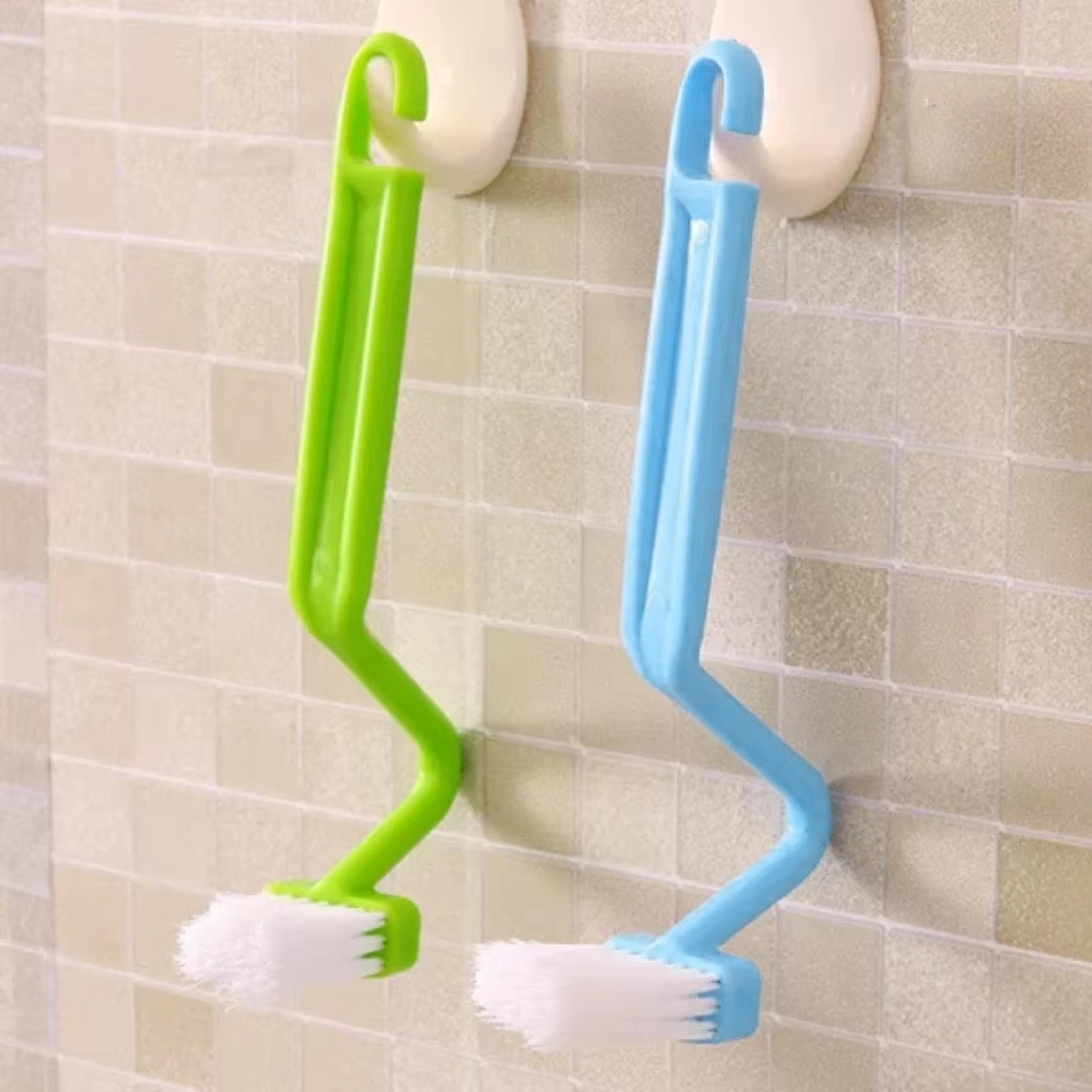 Curved Reach Deep Clean Toilet Brush With Long Handle For Under Rim Cleaning 5