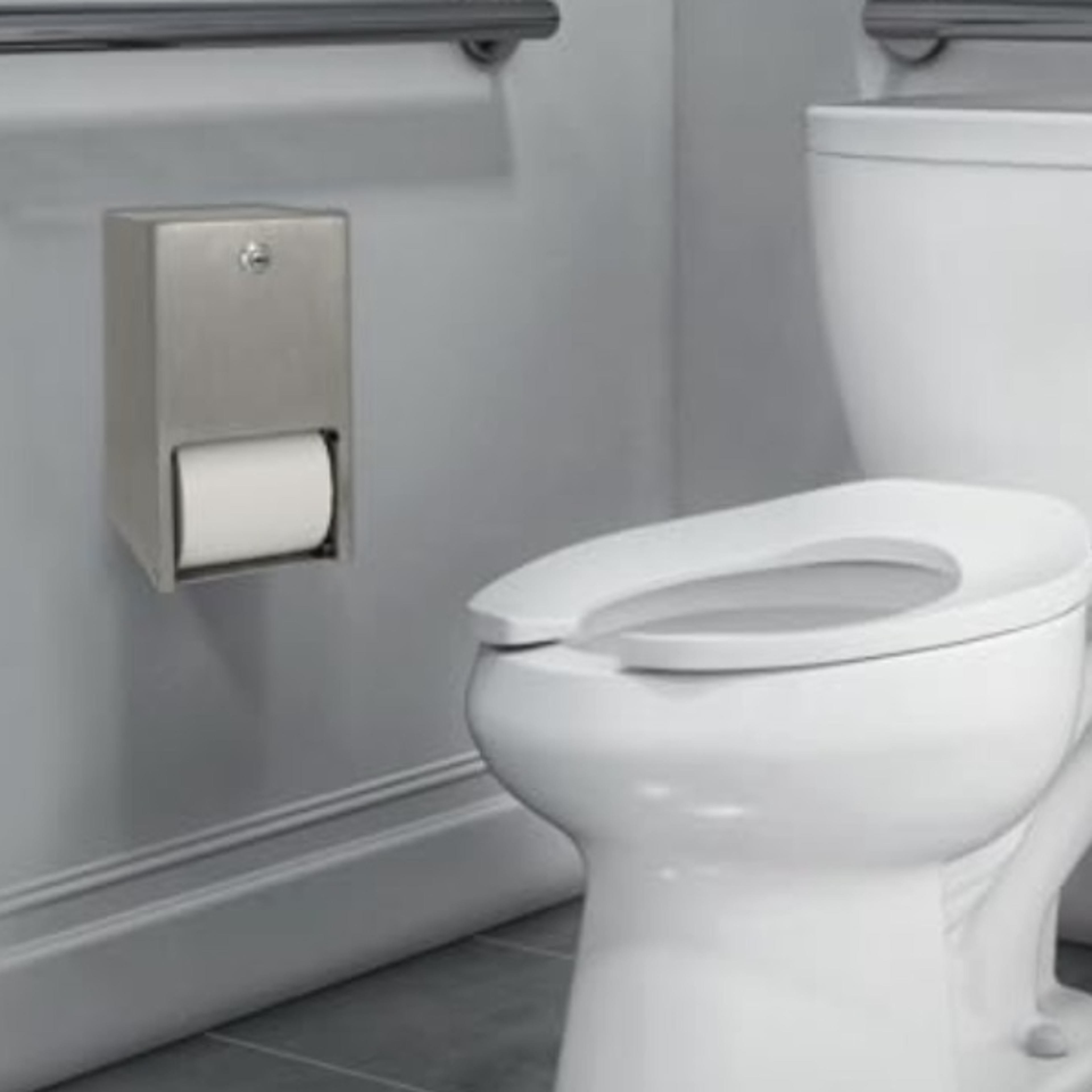 secureflow commercial toilet paper dispenser stainless steel double roll locking wall mount holder