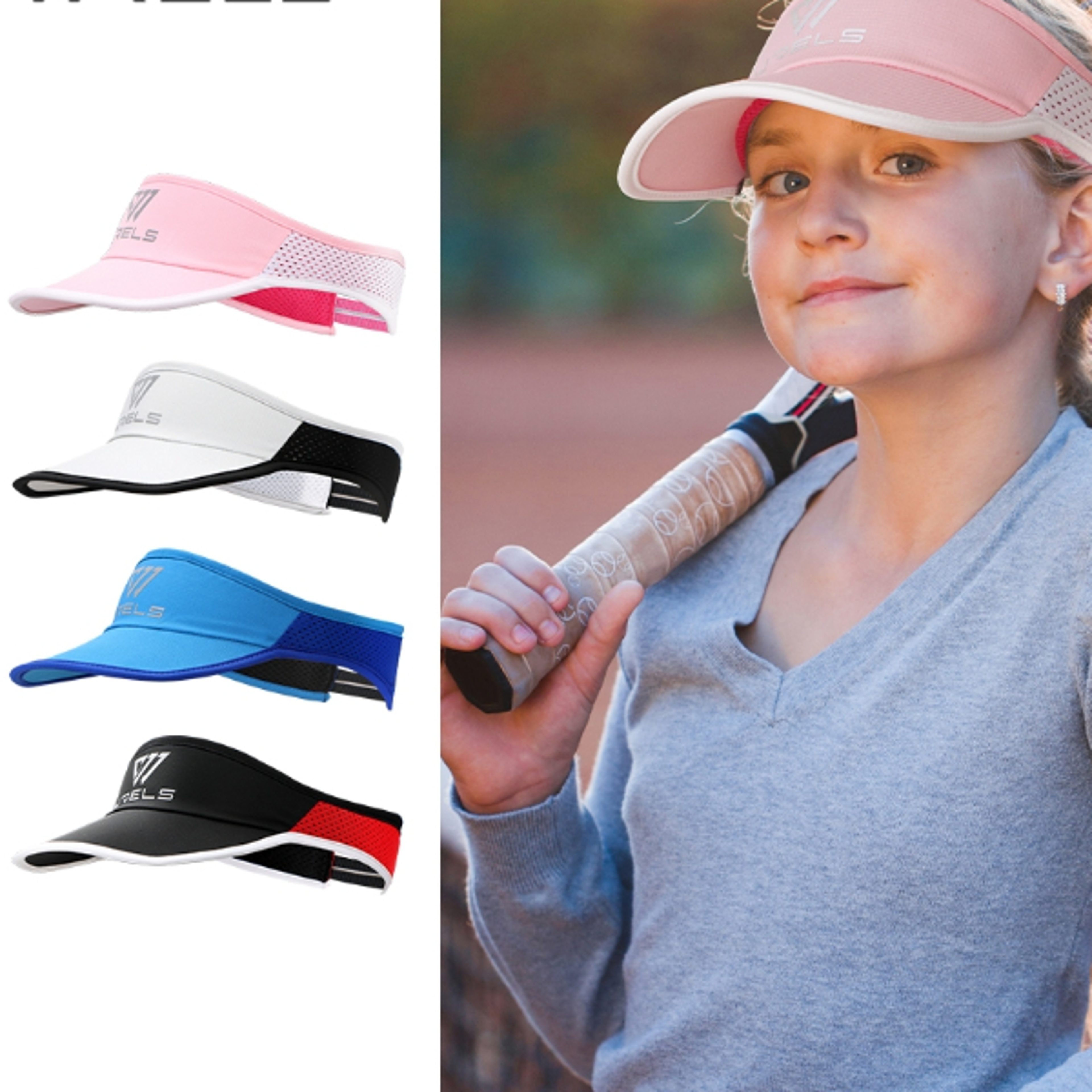 kids uv protection sports visor cap for outdoor play & summer adventures