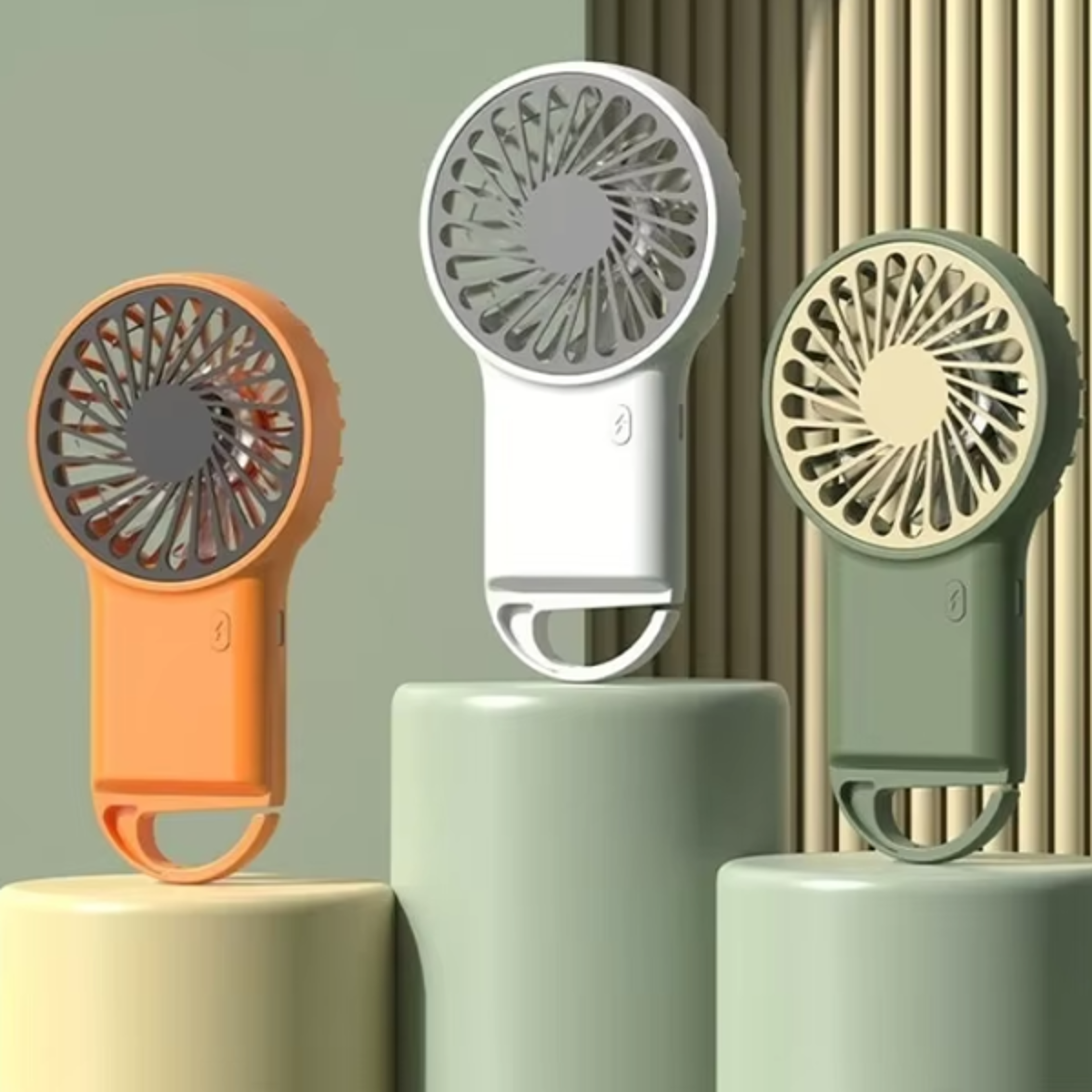 cartoon foldable mini usb fan rechargeable portable desk & handheld cooling fan with hooks