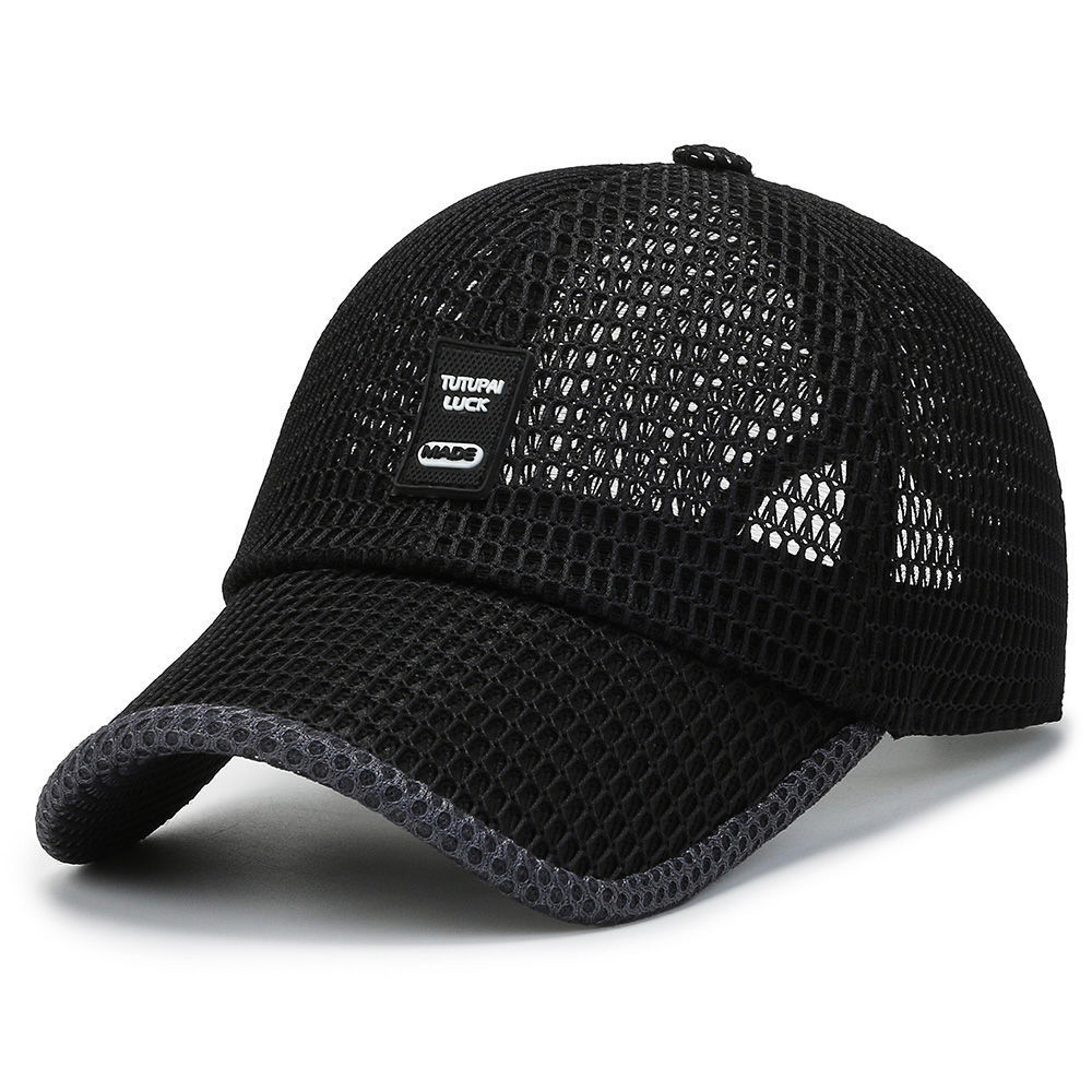 UV Shield Quick Dry Mesh Baseball Cap For Men  Wide Brim Outdoor Sun Protection Hat 4