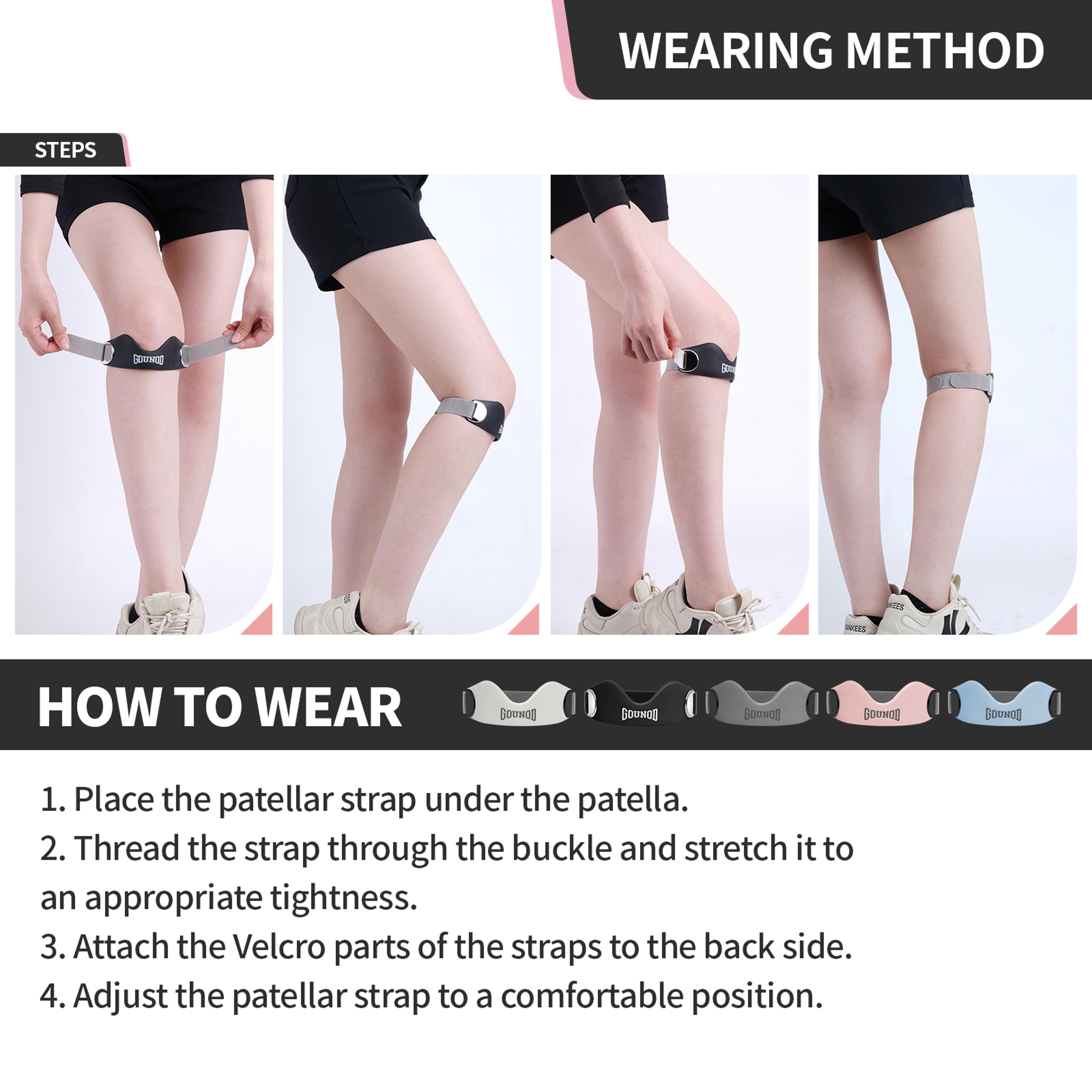 FlexGuard Patellar Tendon Support Strap Adjustable Knee Support For Running Hiking  Sports 3