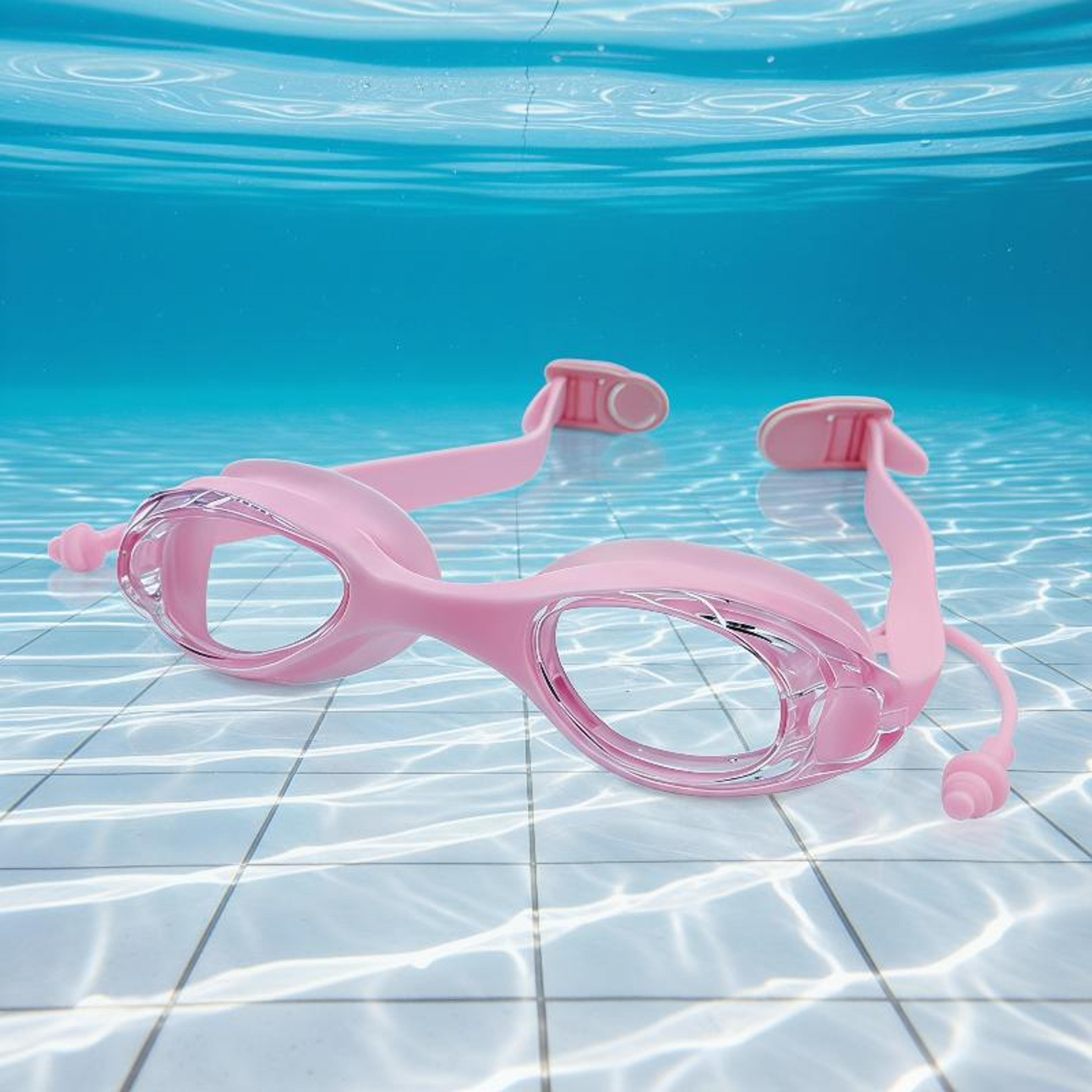 AntiFog Swimming Goggles With Earplugs Waterproof Swim Glasses For Adults 2