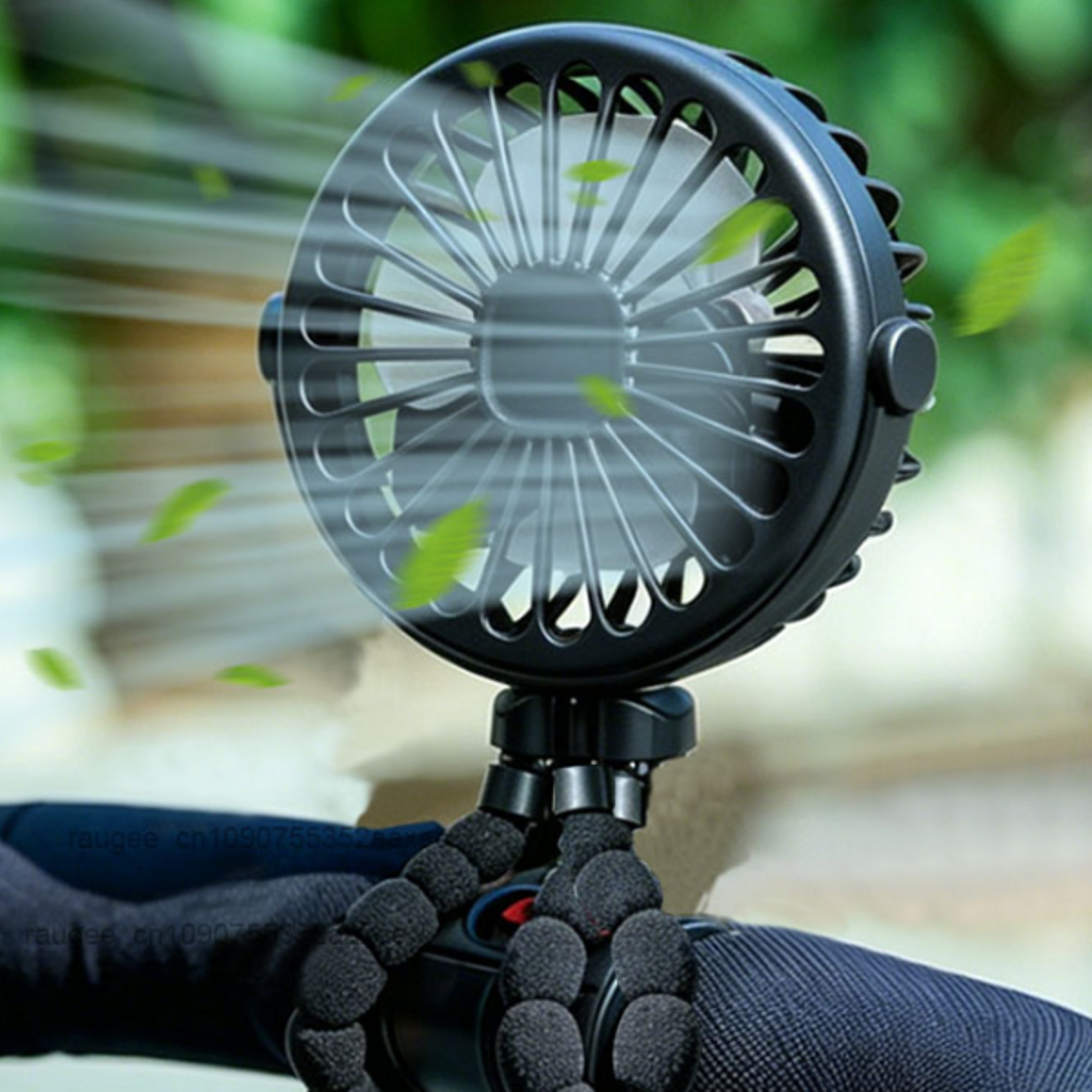 flexibreeze baby stroller fan usb rechargeable portable mini fan with flexible tripod
