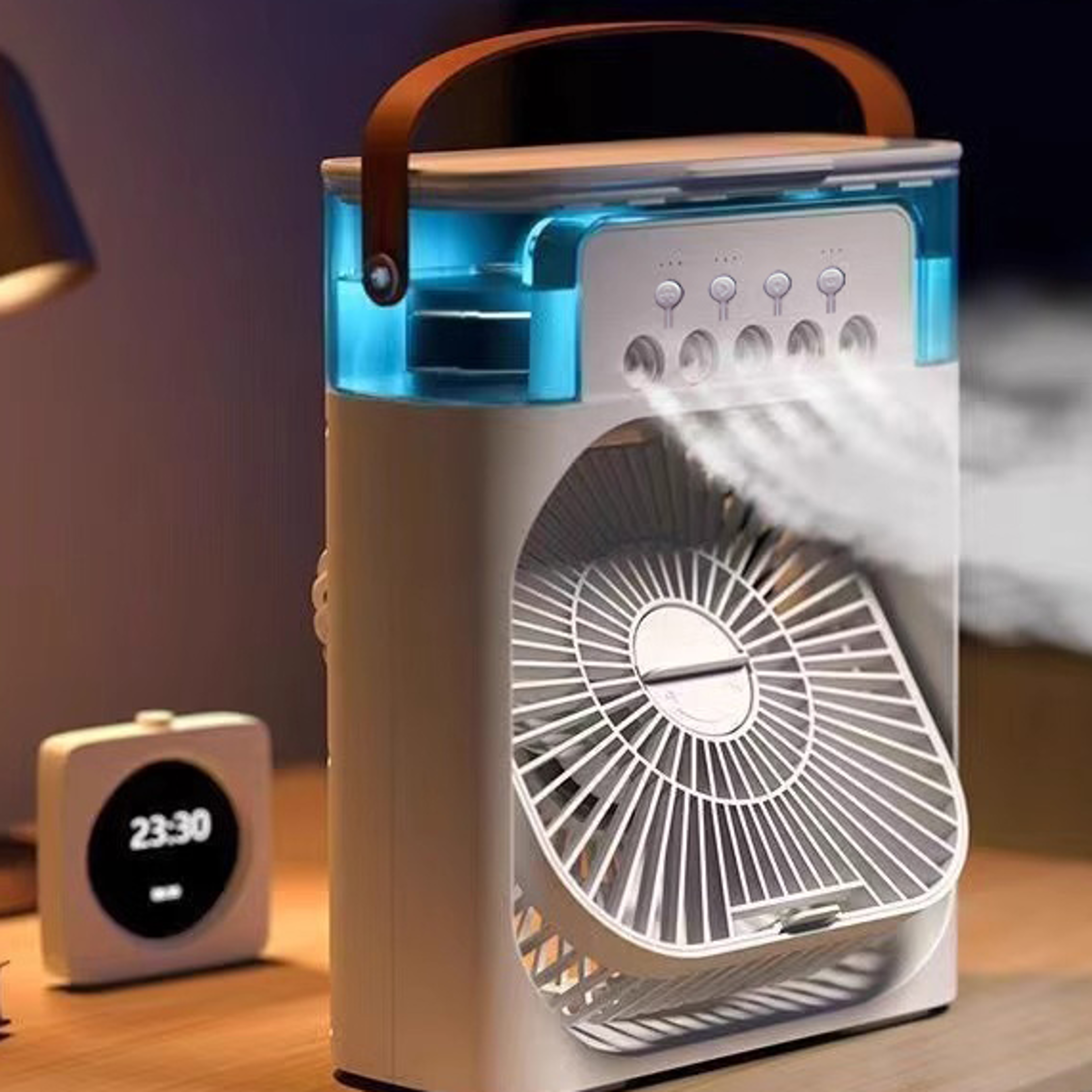 arcticmist portable air cooler 3 in 1 mini air conditioner with humidifier & led night light