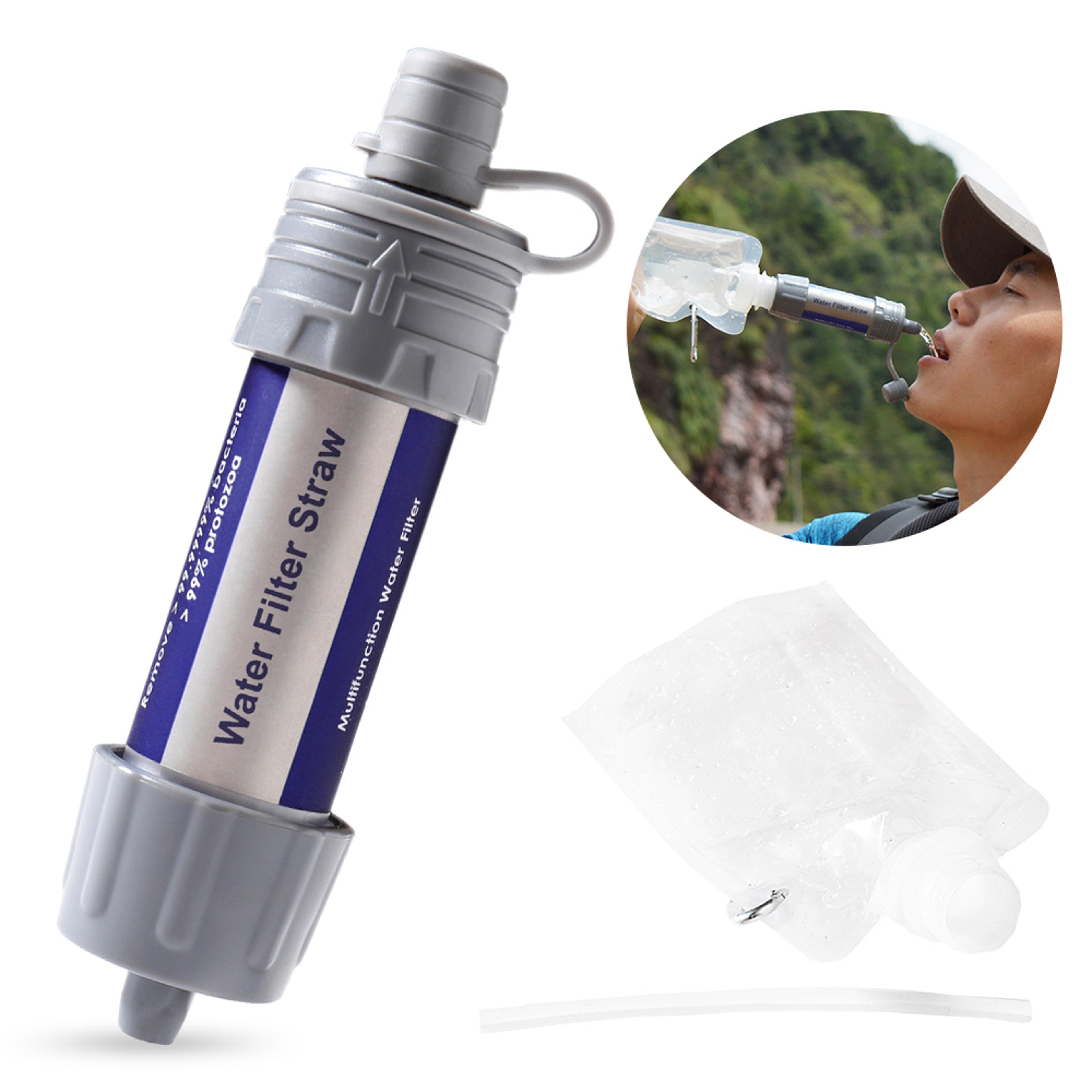 Portable Survival Water Filter Straw Emergency Water Purifier For Camping Hiking  Travel 1