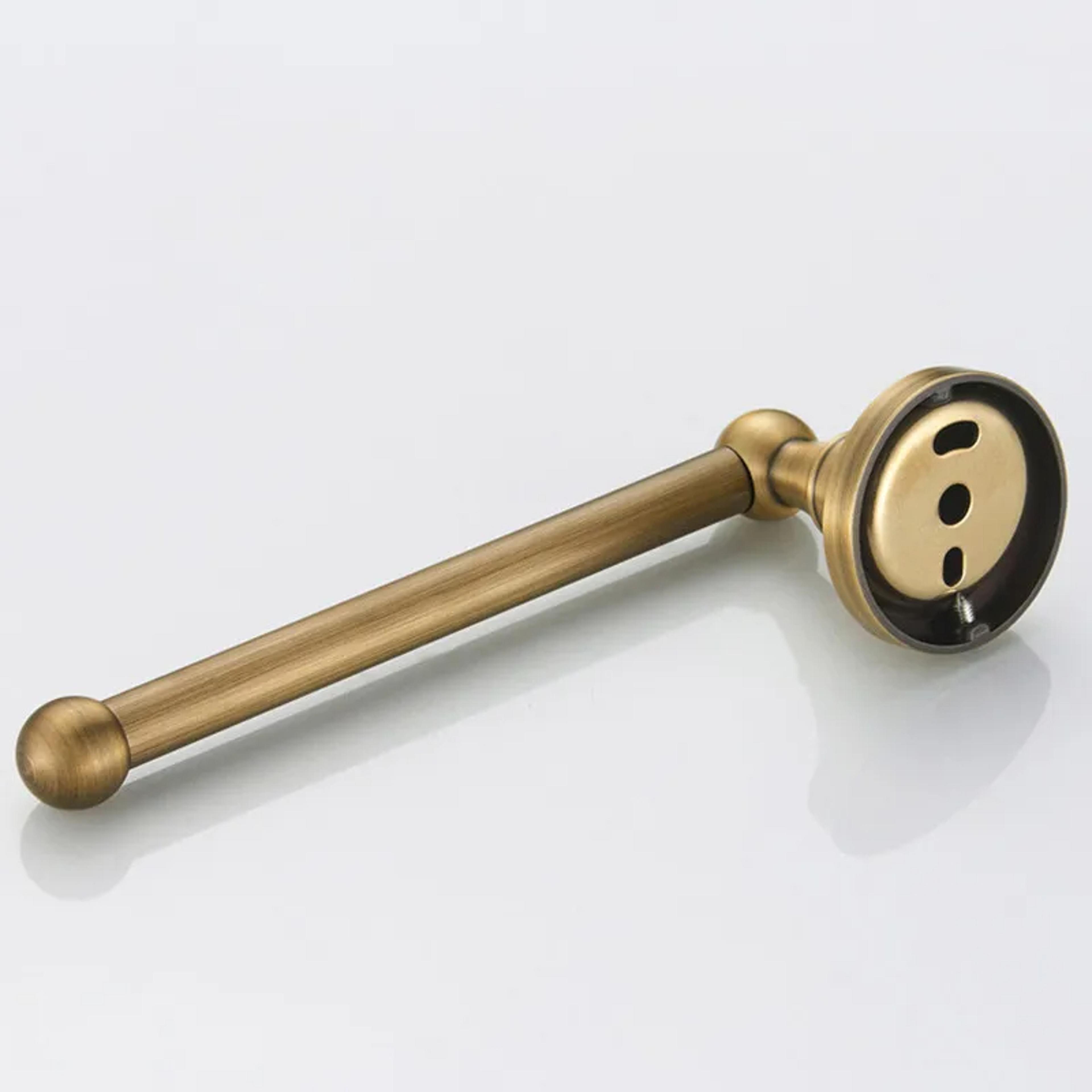 Antique Bronze Wall Mounted Toilet Paper Holder With Brass Finish Vintage Bathroom Tissue Rack 3