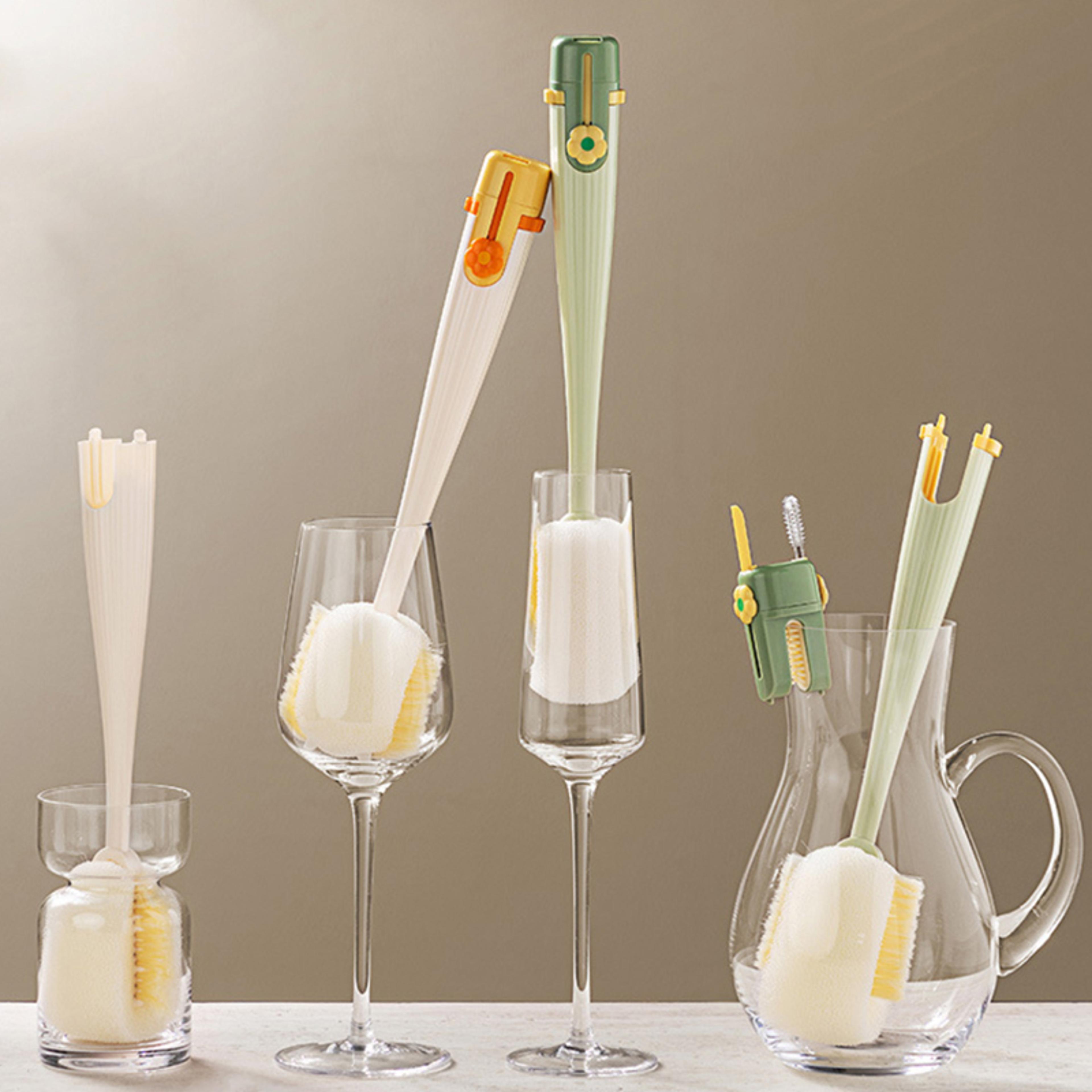 5 In 1 Bottle Cleaning Brush Set With Straw Cleaner  Cup Lid Detail Brush 3
