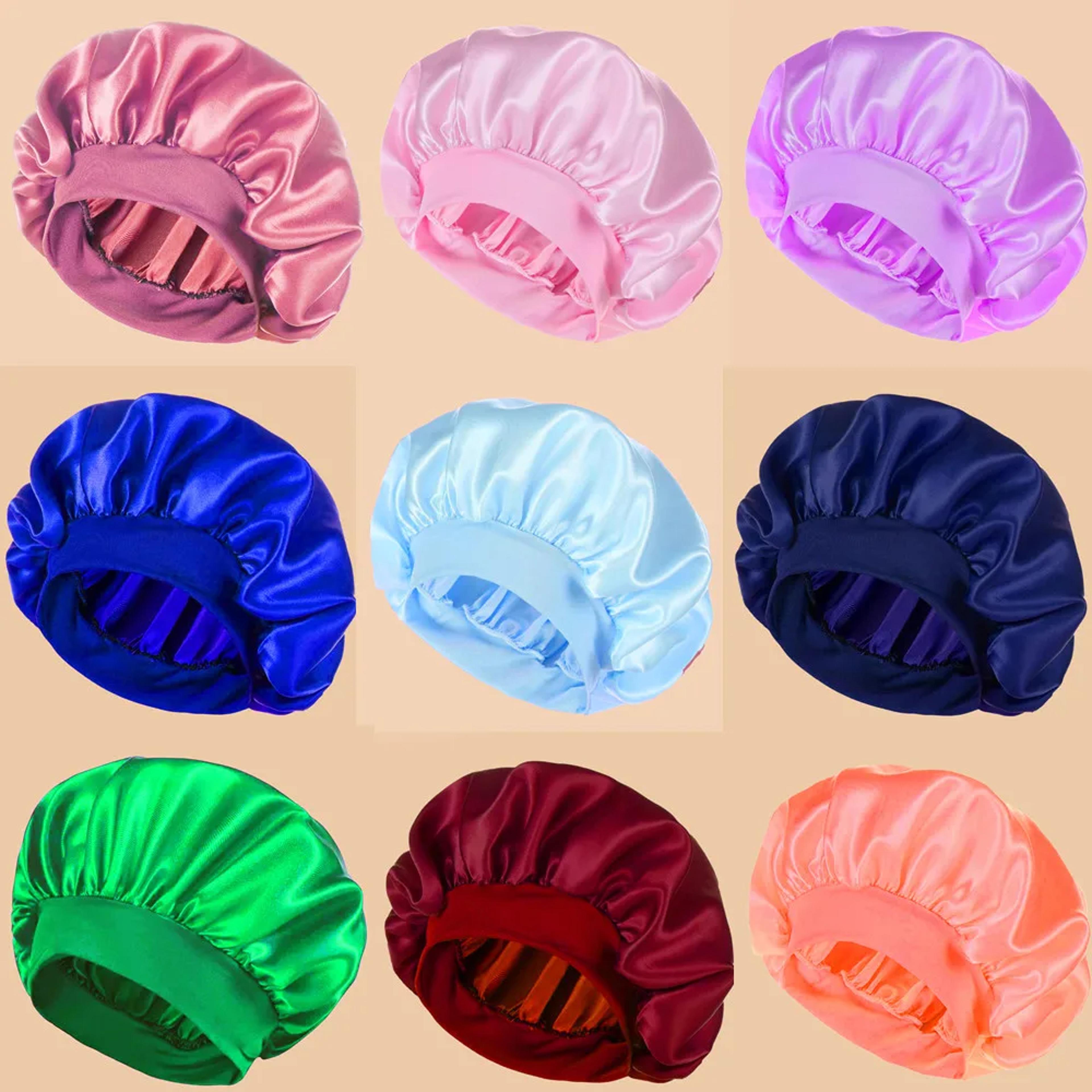 Luxury Satin Bonnet For Long Hair Soft Silk Sleep Bonnet Hair Wrap Overnight Protection 2