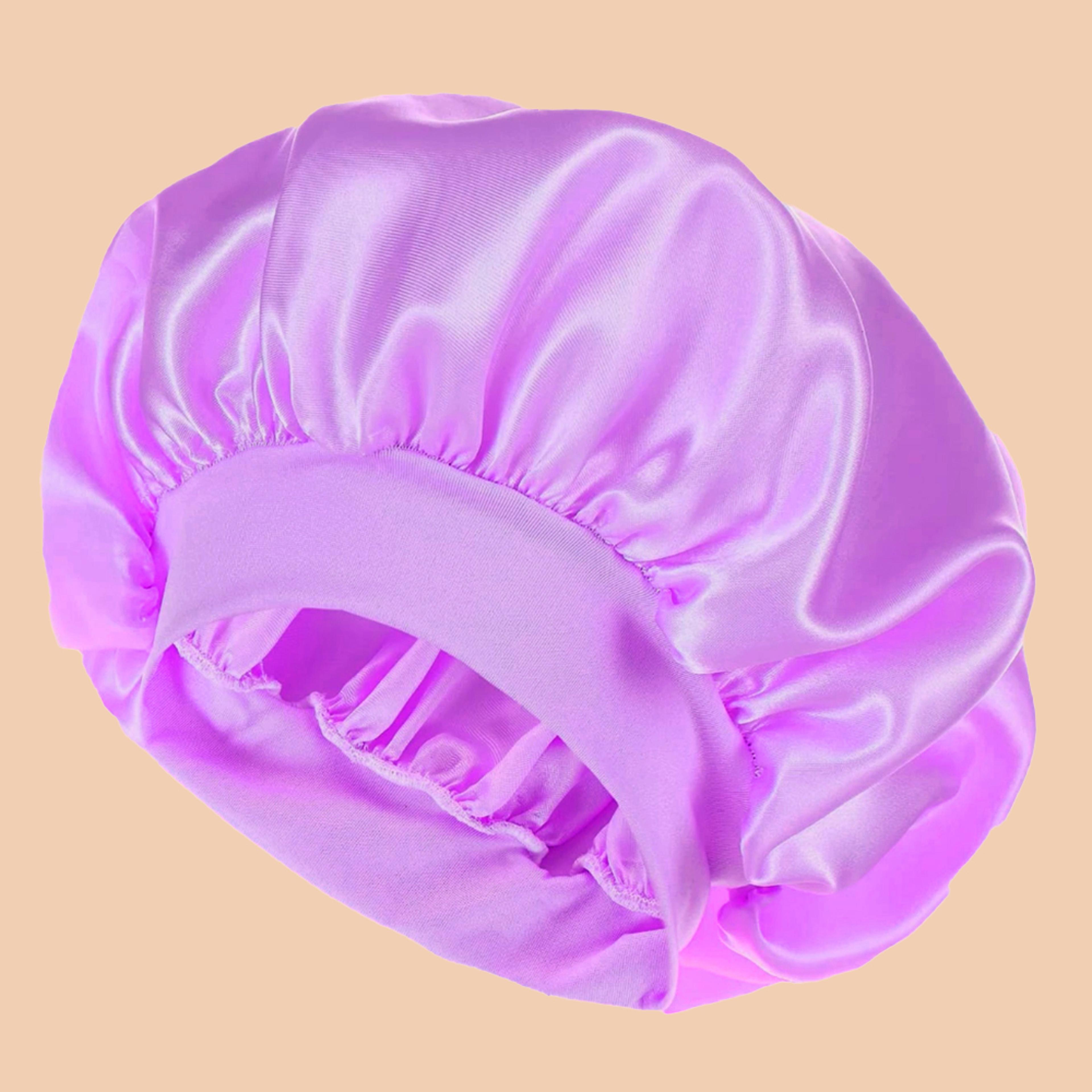 Luxury Satin Bonnet For Long Hair Soft Silk Sleep Bonnet Hair Wrap Overnight Protection 5