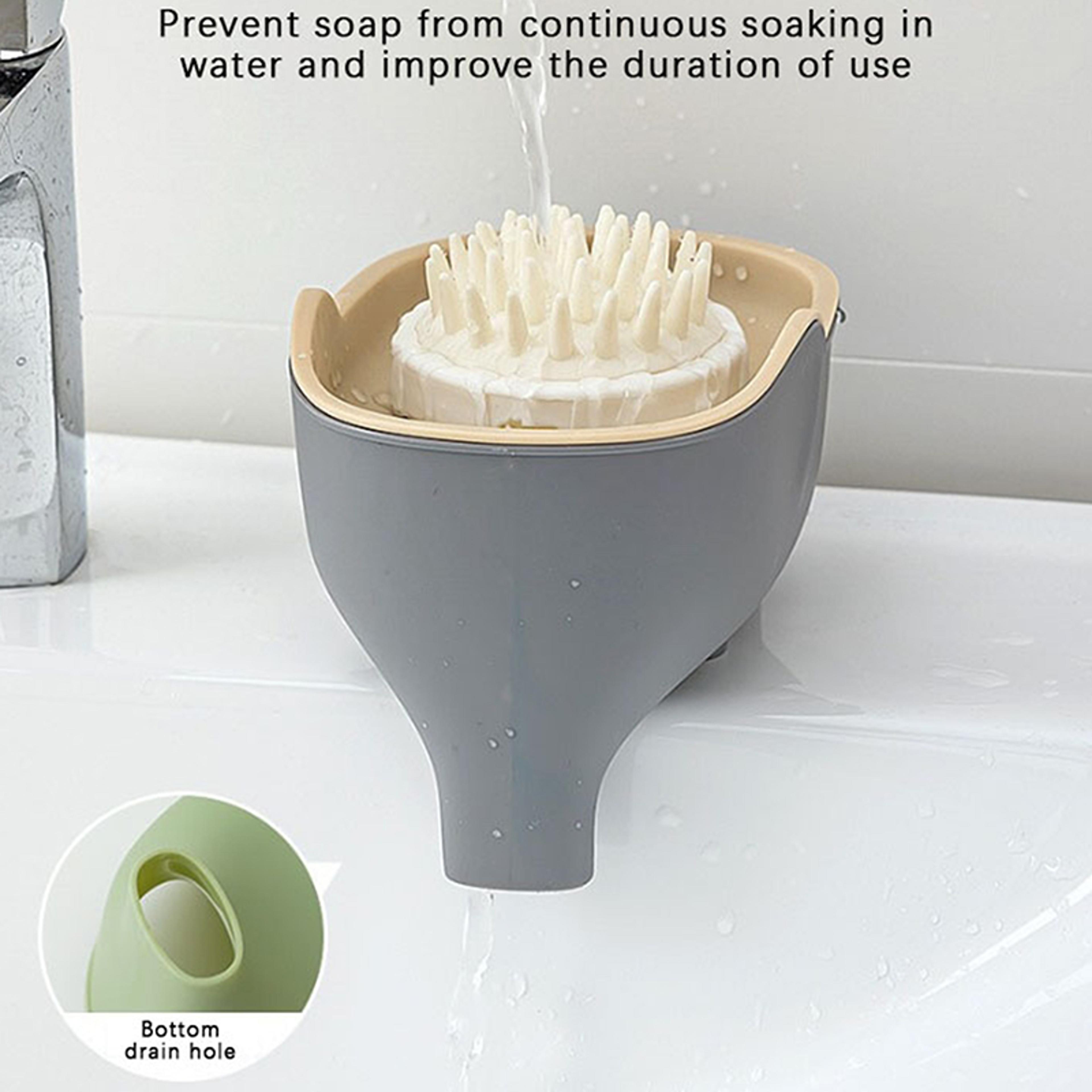 Elephant Self Draining Soap Dish With Waterproof Drain Rack  Cute Bathroom Soap Dish  Soap Saver Tr 1